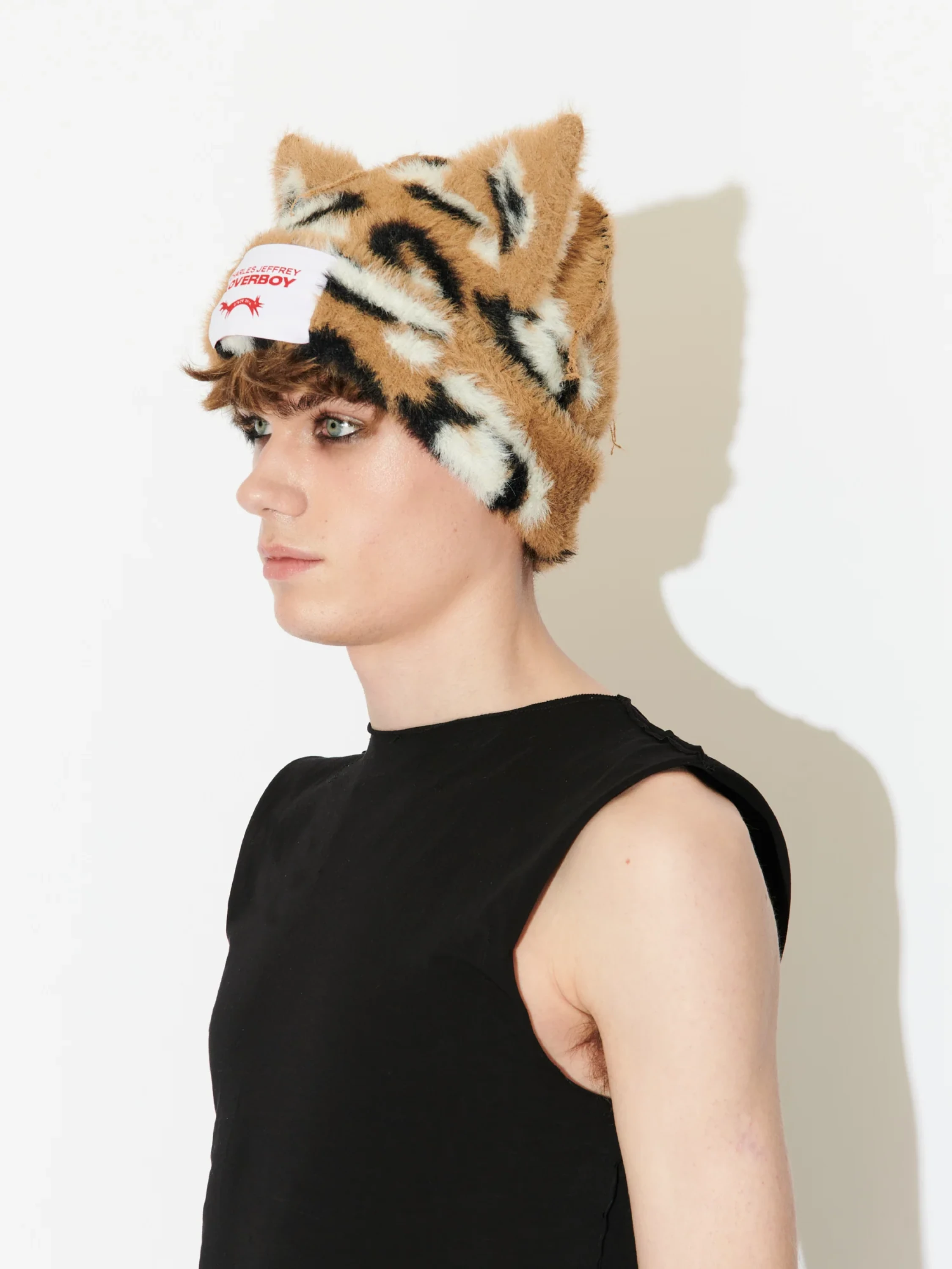 Шапка Charles Jeffrey Loverboy Fluffy Chunky Ears Brown