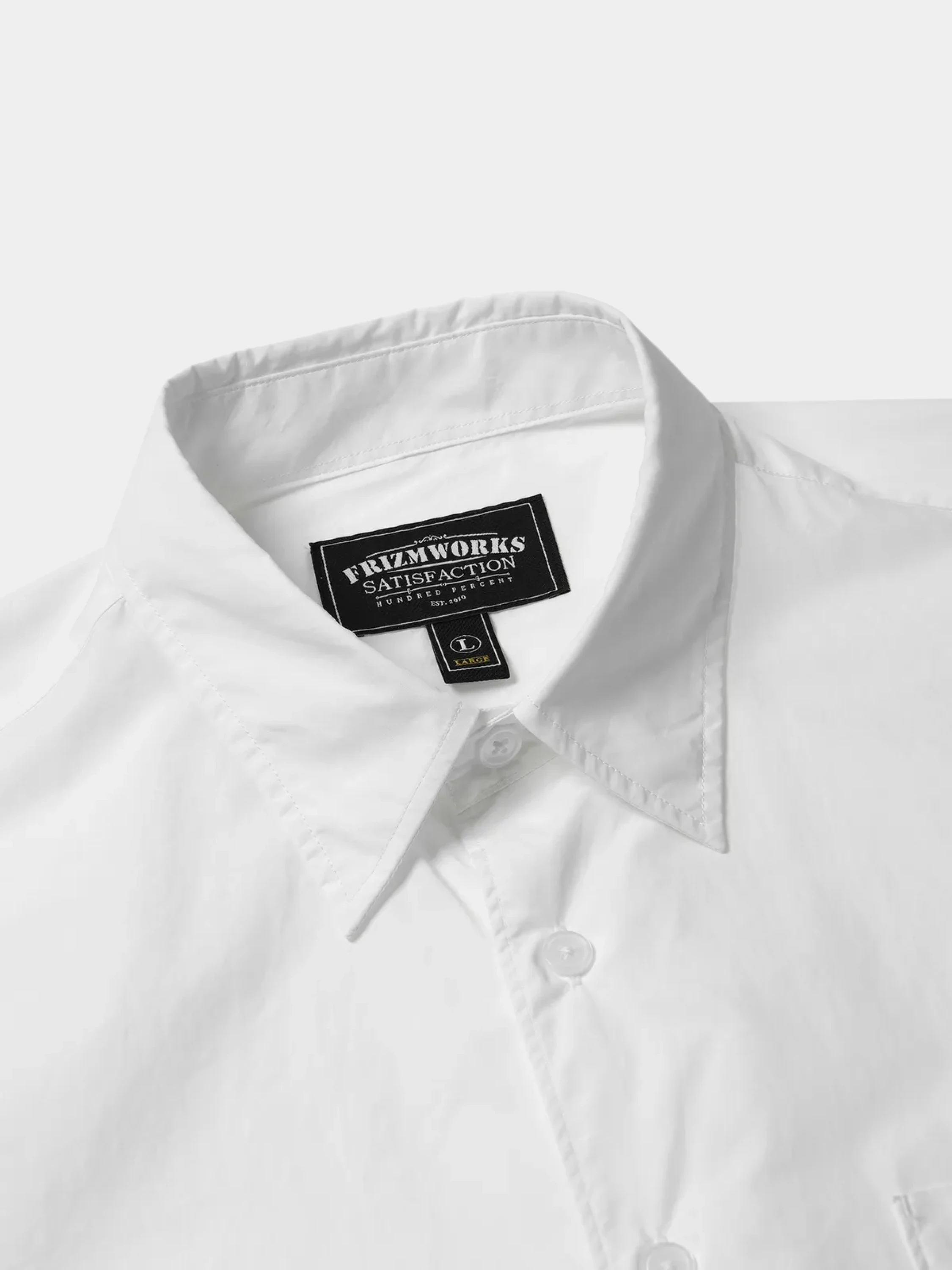 Рубашка FrizmWORKS Typewriter Relaxed Shirt White