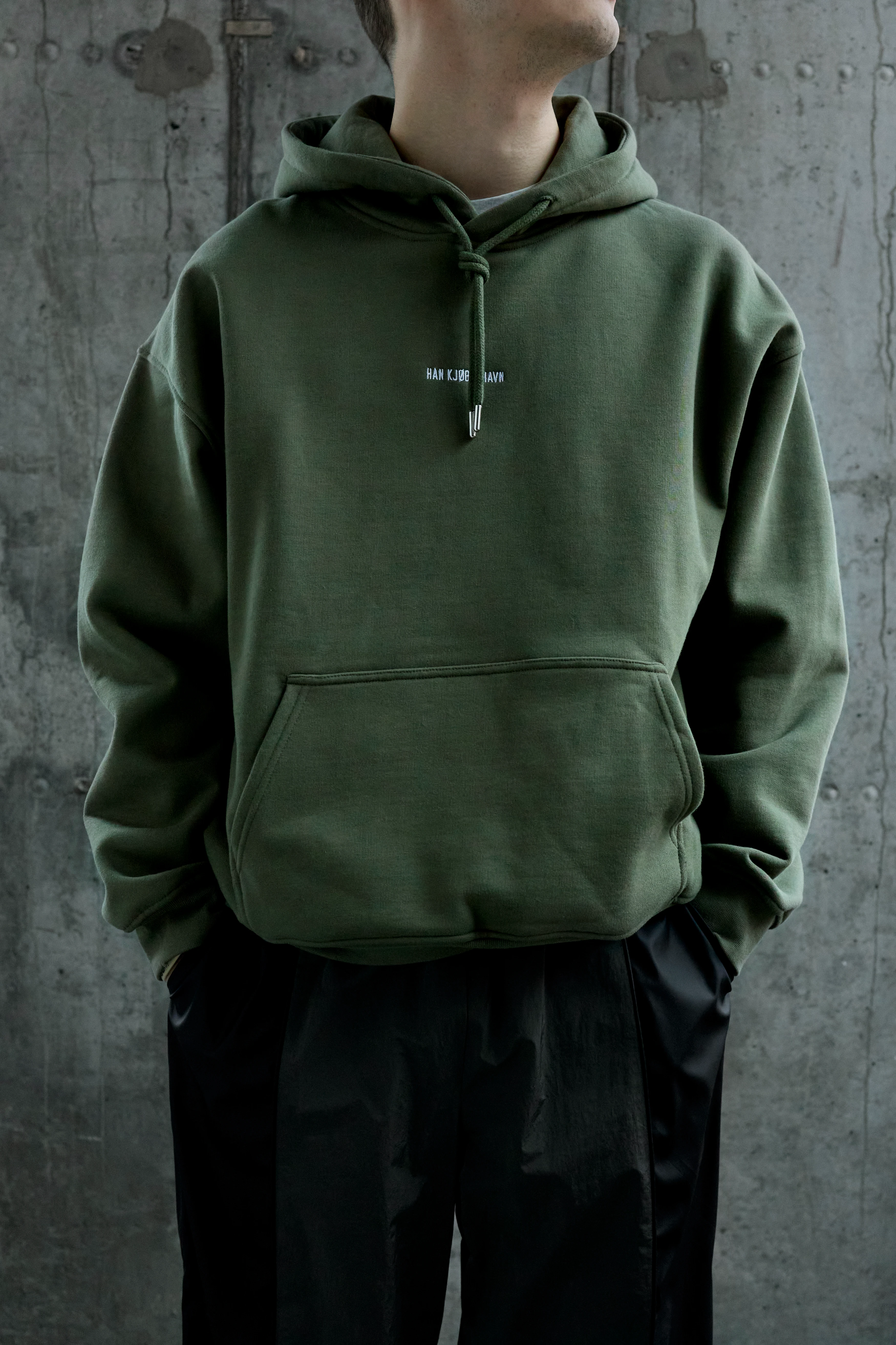 Худи Han Kjøbenhavn Daily Oversized Dark Green