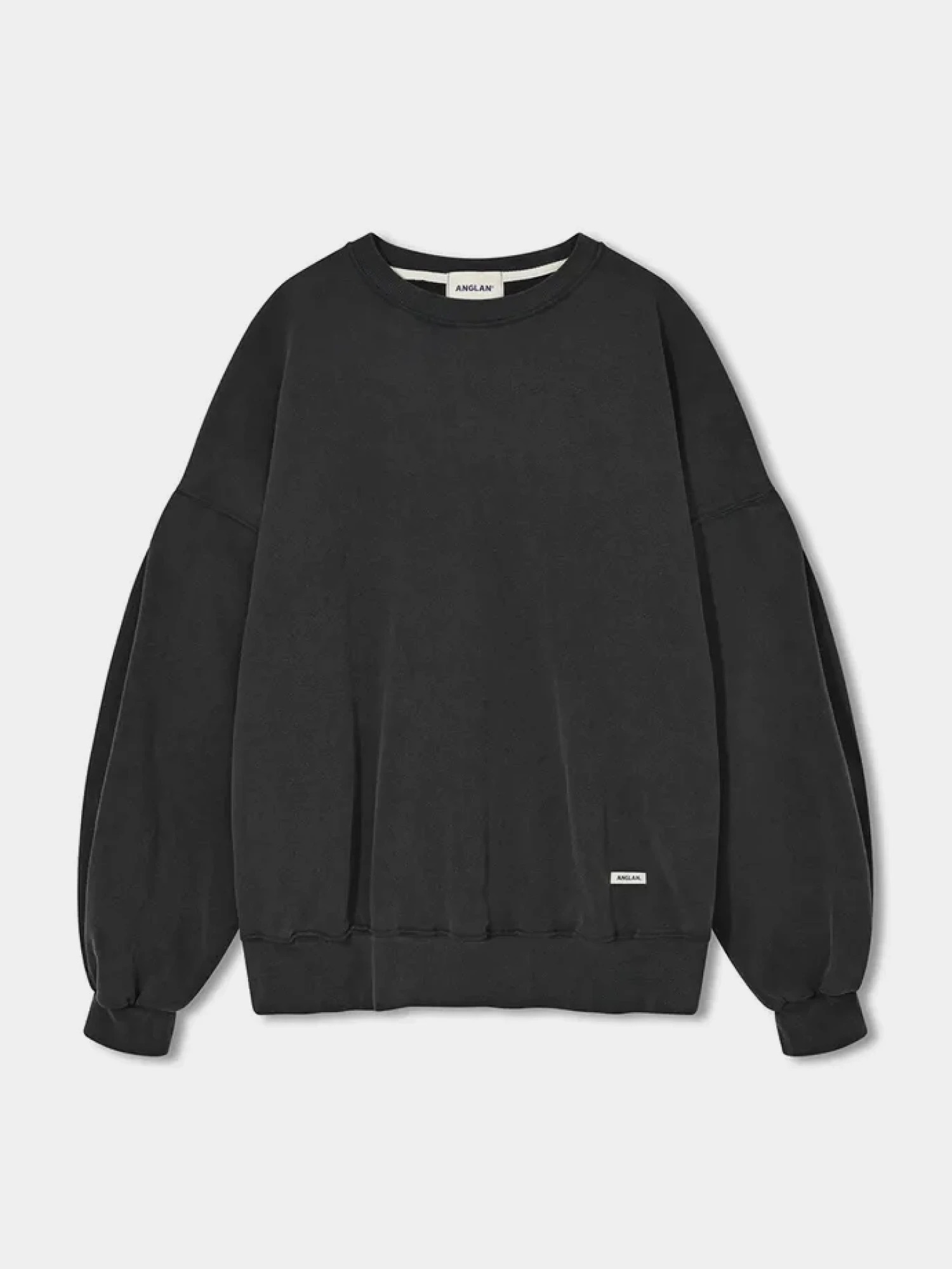 Свитшот ANGLAN Valley Salt Washed Charcoal