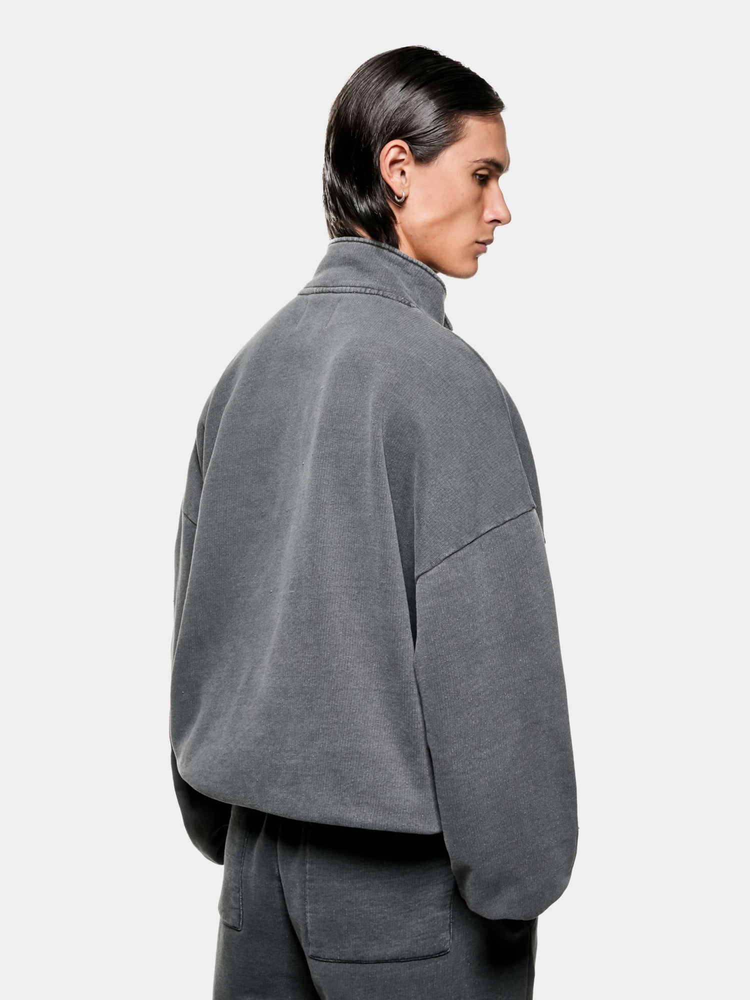 Халф-зип MKI MIYUKI ZOKU Uniform Quarter Zip Pigment Black