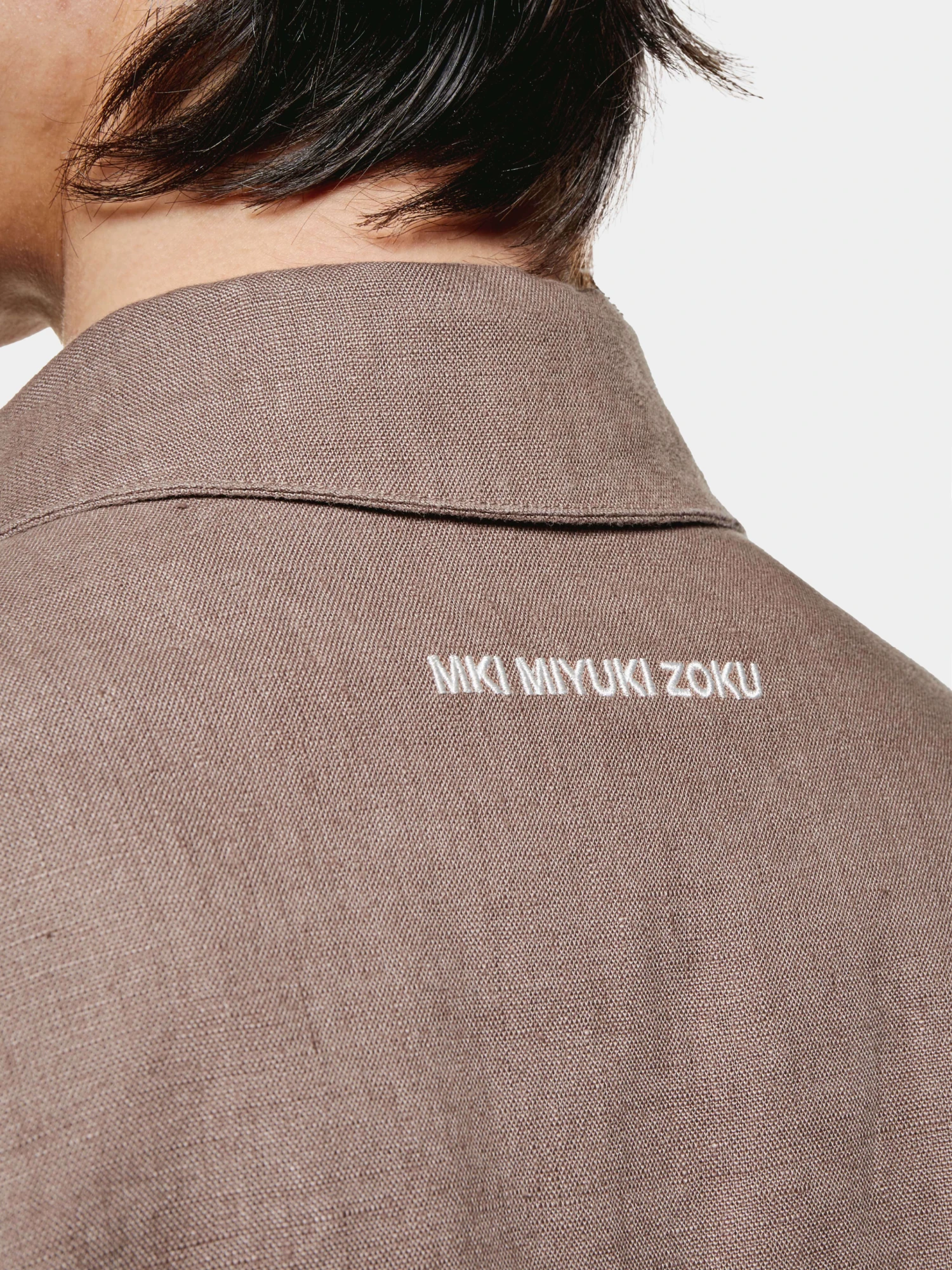 Рубашка MKI MIYUKI ZOKU Linen Box Dress Mushroom