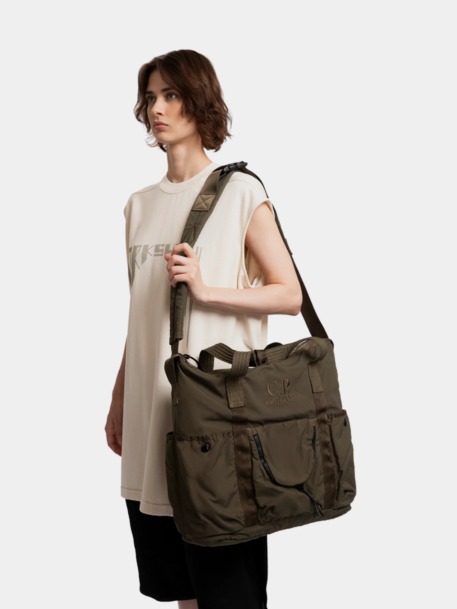 Сумка C.P. Company Twill Shoulder Ivy Green