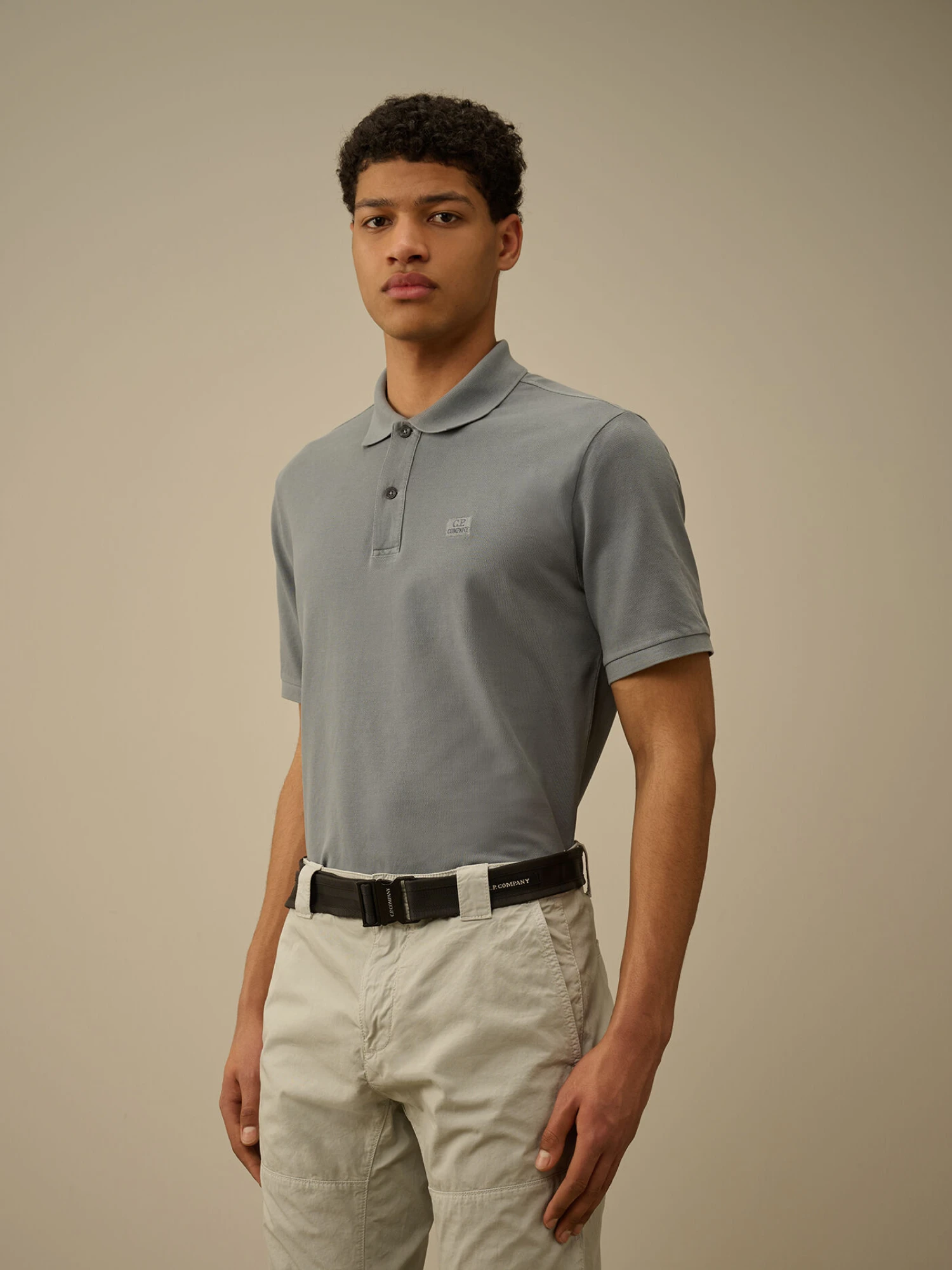 Ремень C.P. Company Herringbone Tape Buckle Black