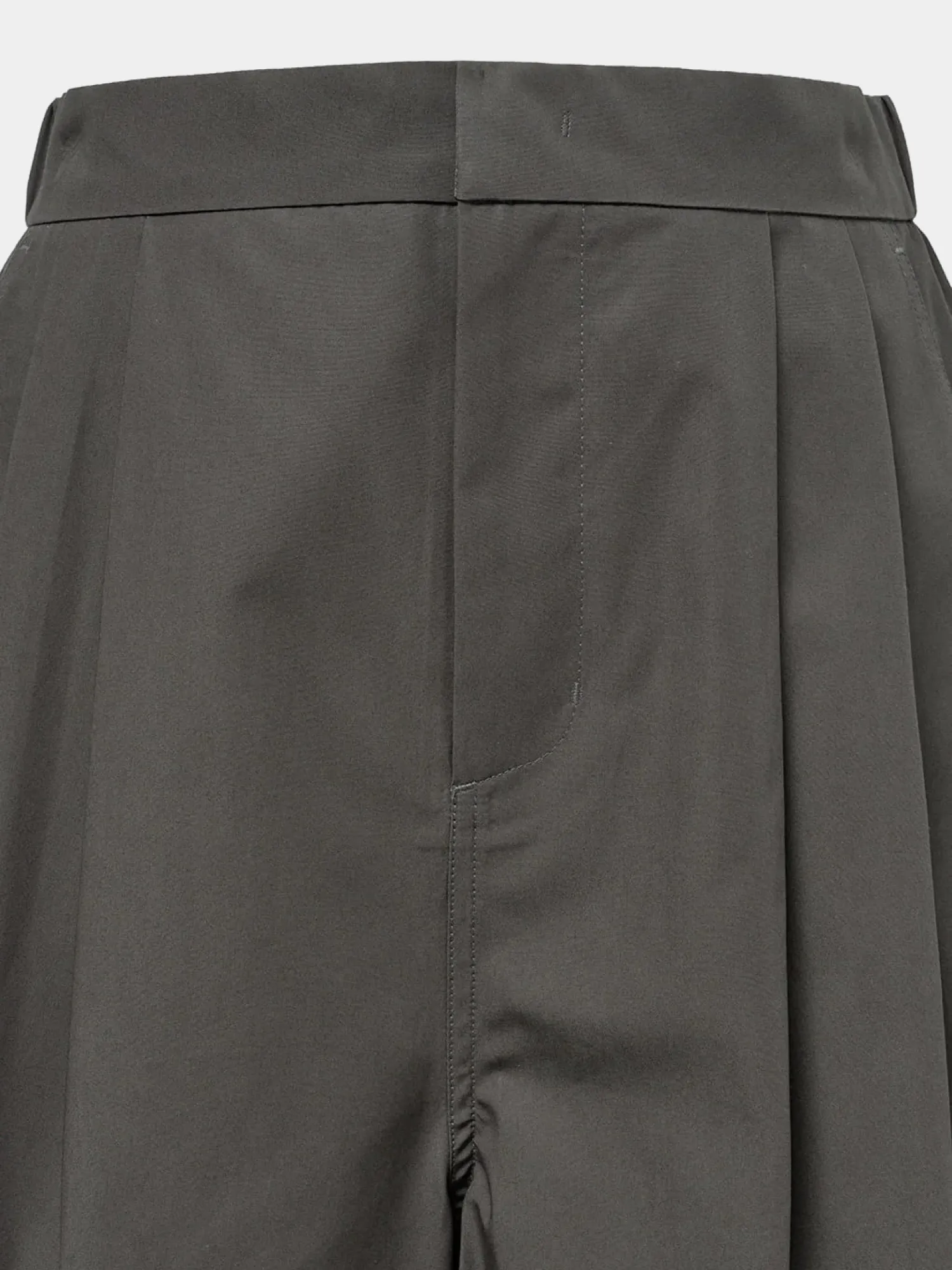 Шорты AMOMENTO Two Tuck Wide Brown