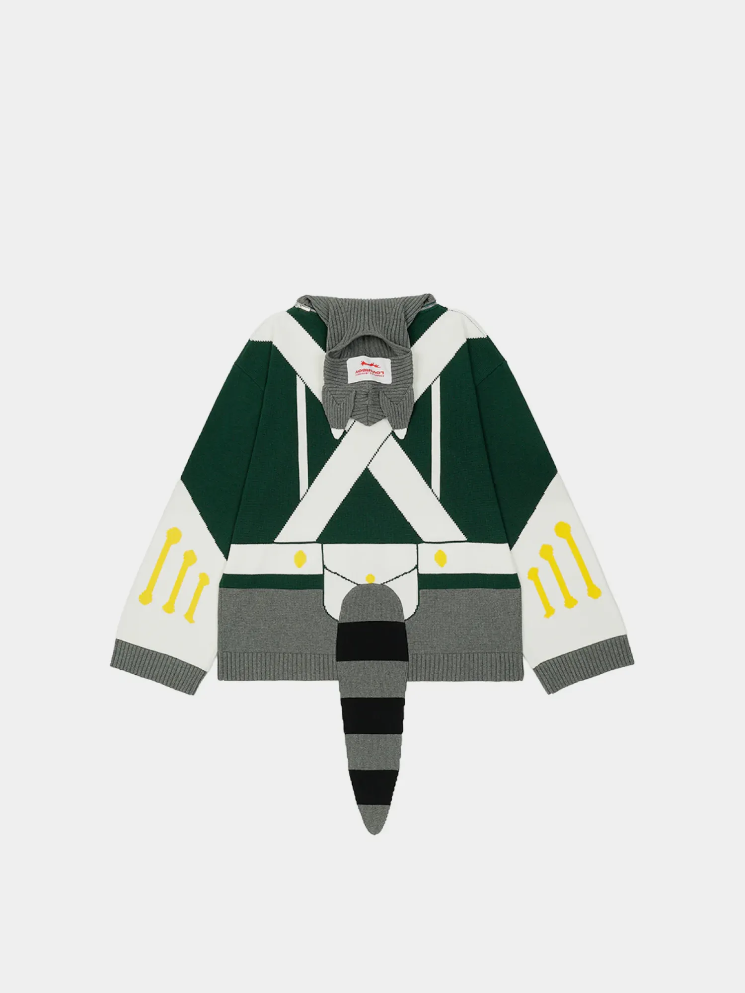 Свитер Charles Jeffrey Loverboy Animal Boo Green