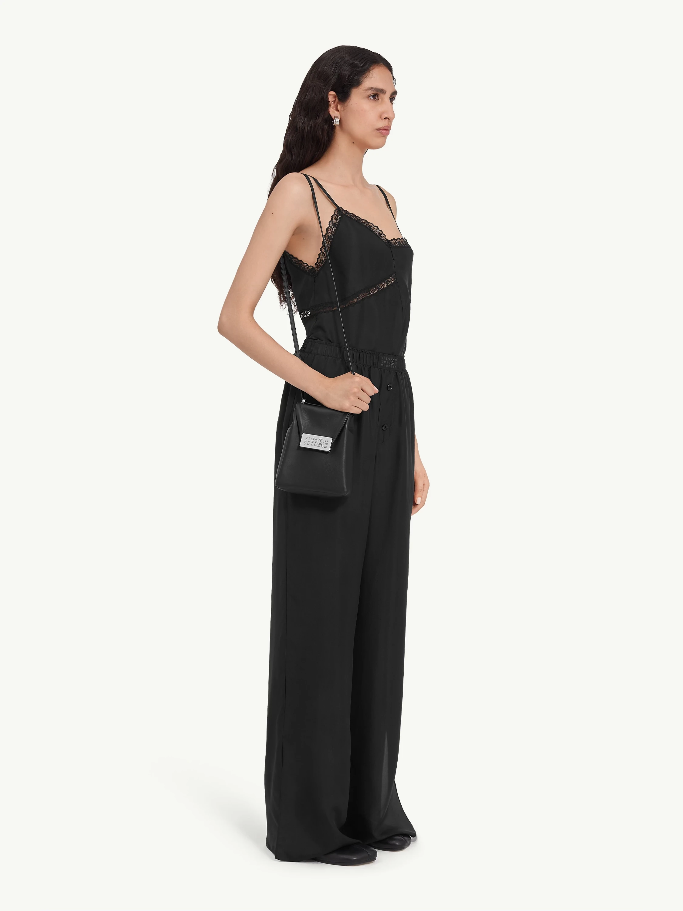 Женские брюки MM6 Maison Margiela Satin Pant Black