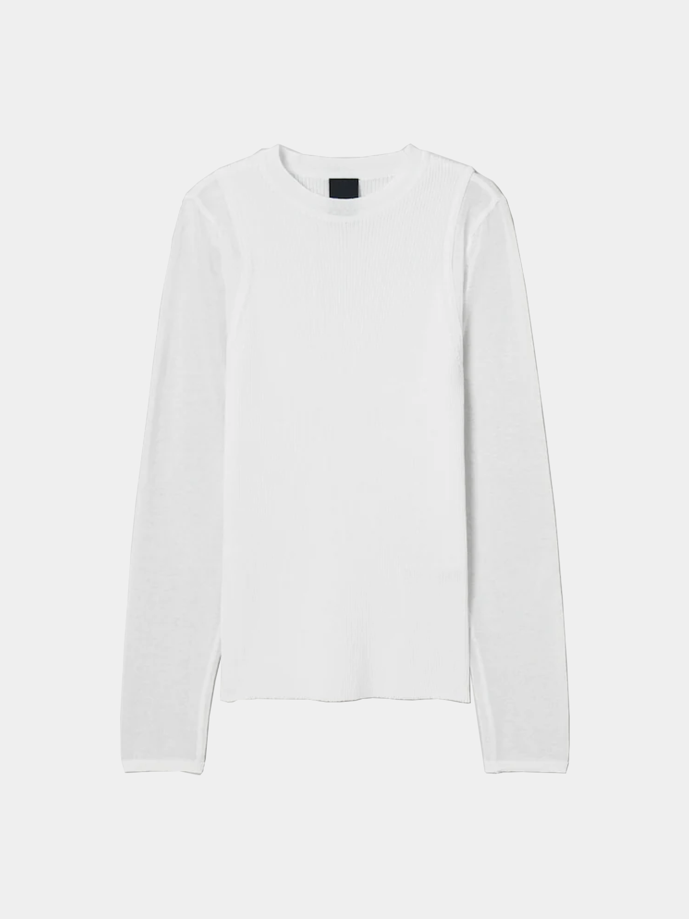 Женский пуловер JUUN.J See Through Round Neck White