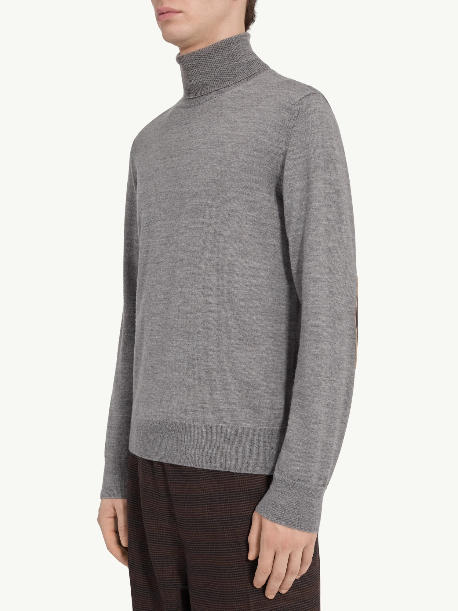Свитер MM6 Maison Margiela Elbow Patch Grey Melange