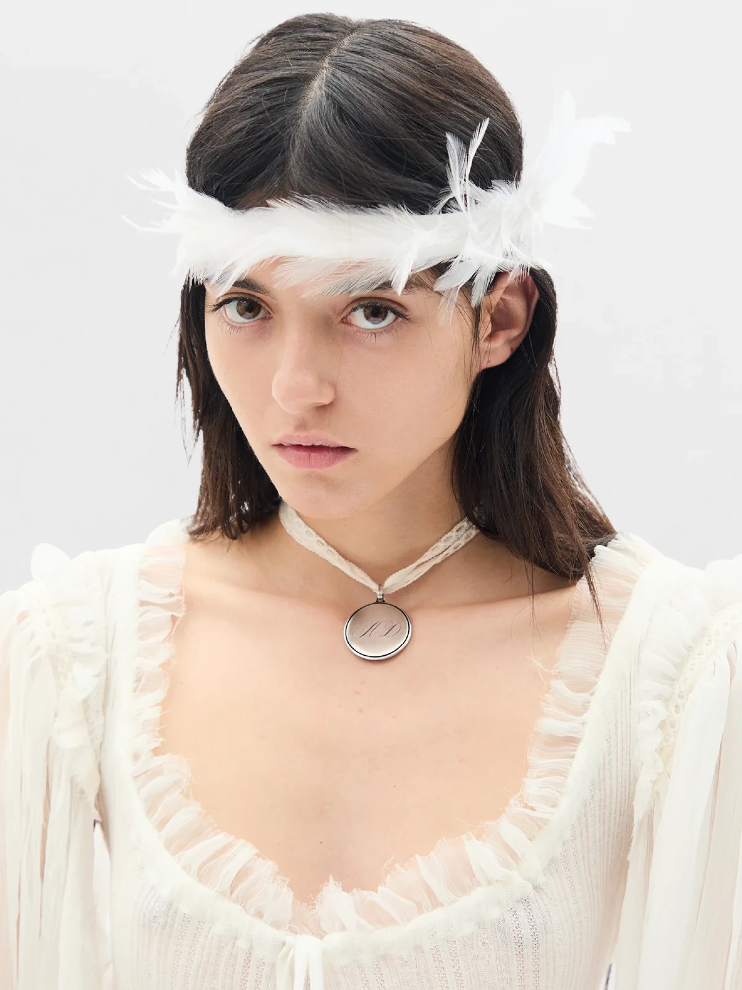 Повязка на голову Ann Demeulemeester Zena Natural White