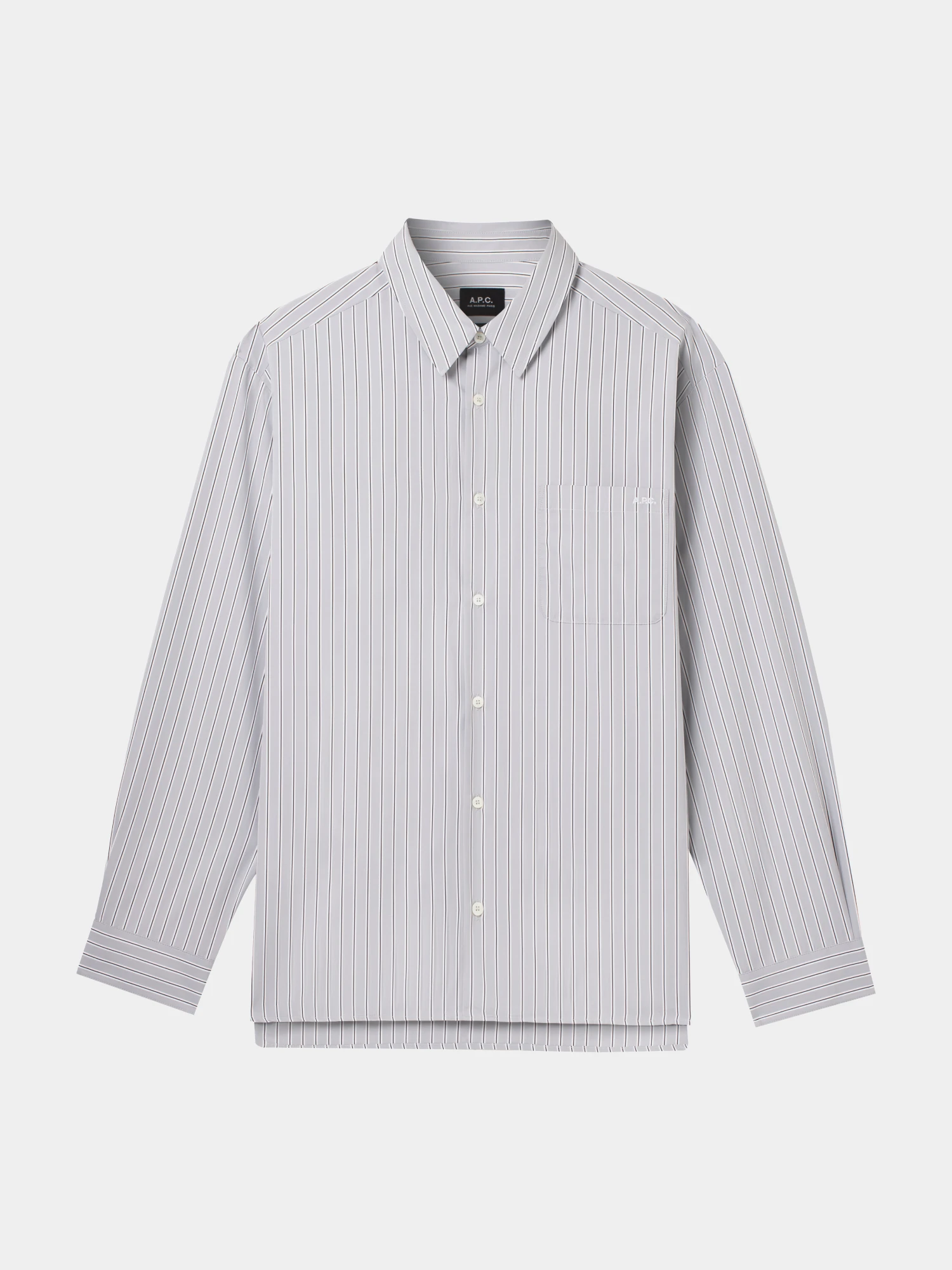 Рубашка A.P.C. Malo Logo Light Grey