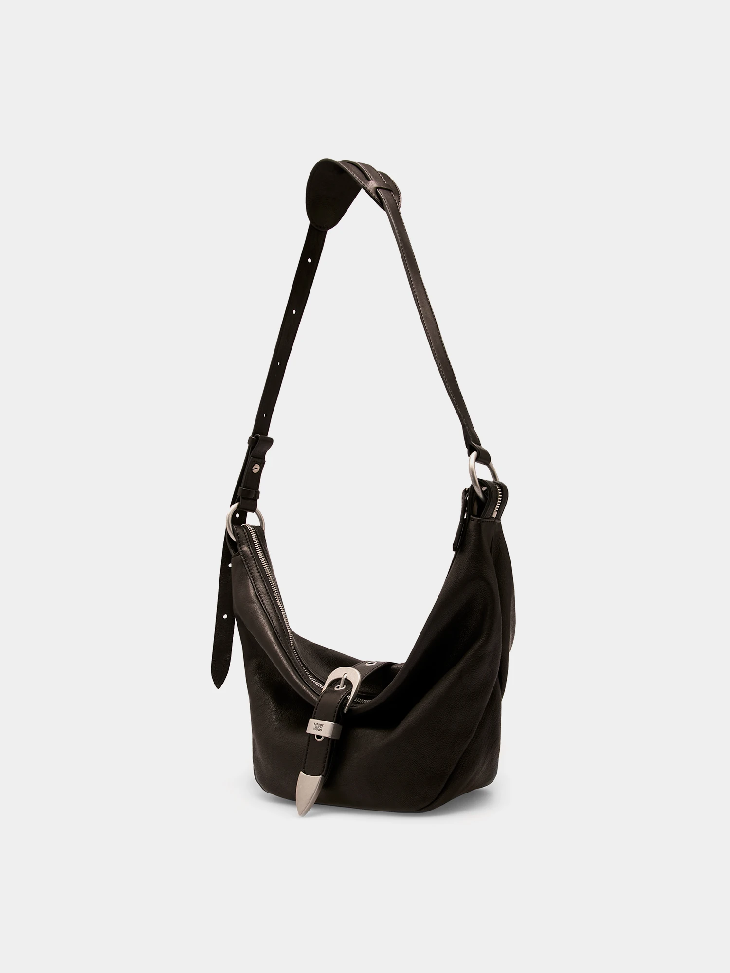 Женская сумка MARGESHERWOOD Belted Hobo Medium Black Washed