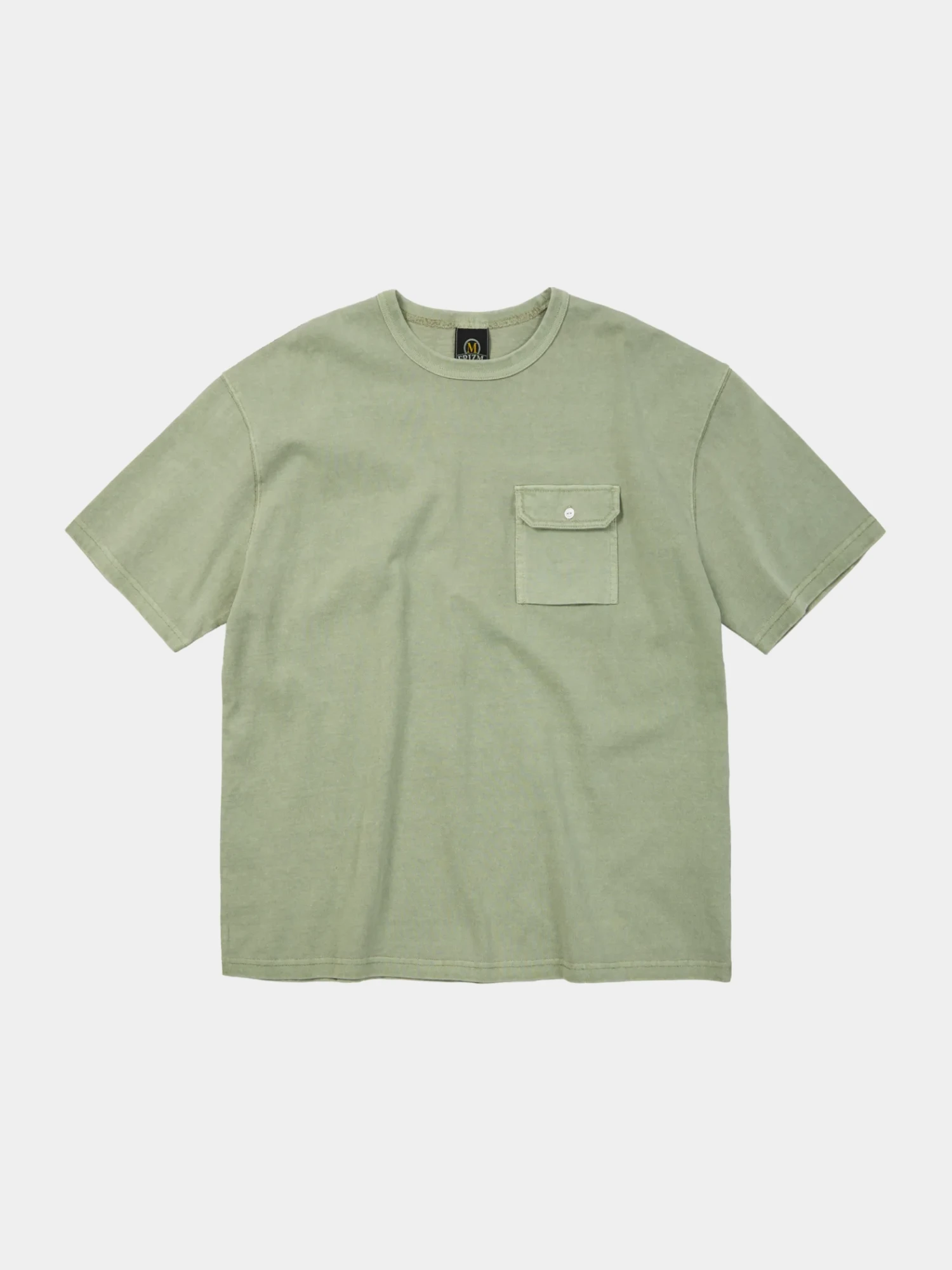 Футболка FrizmWORKS Cigarette Pocket Pigment Dyeing Green