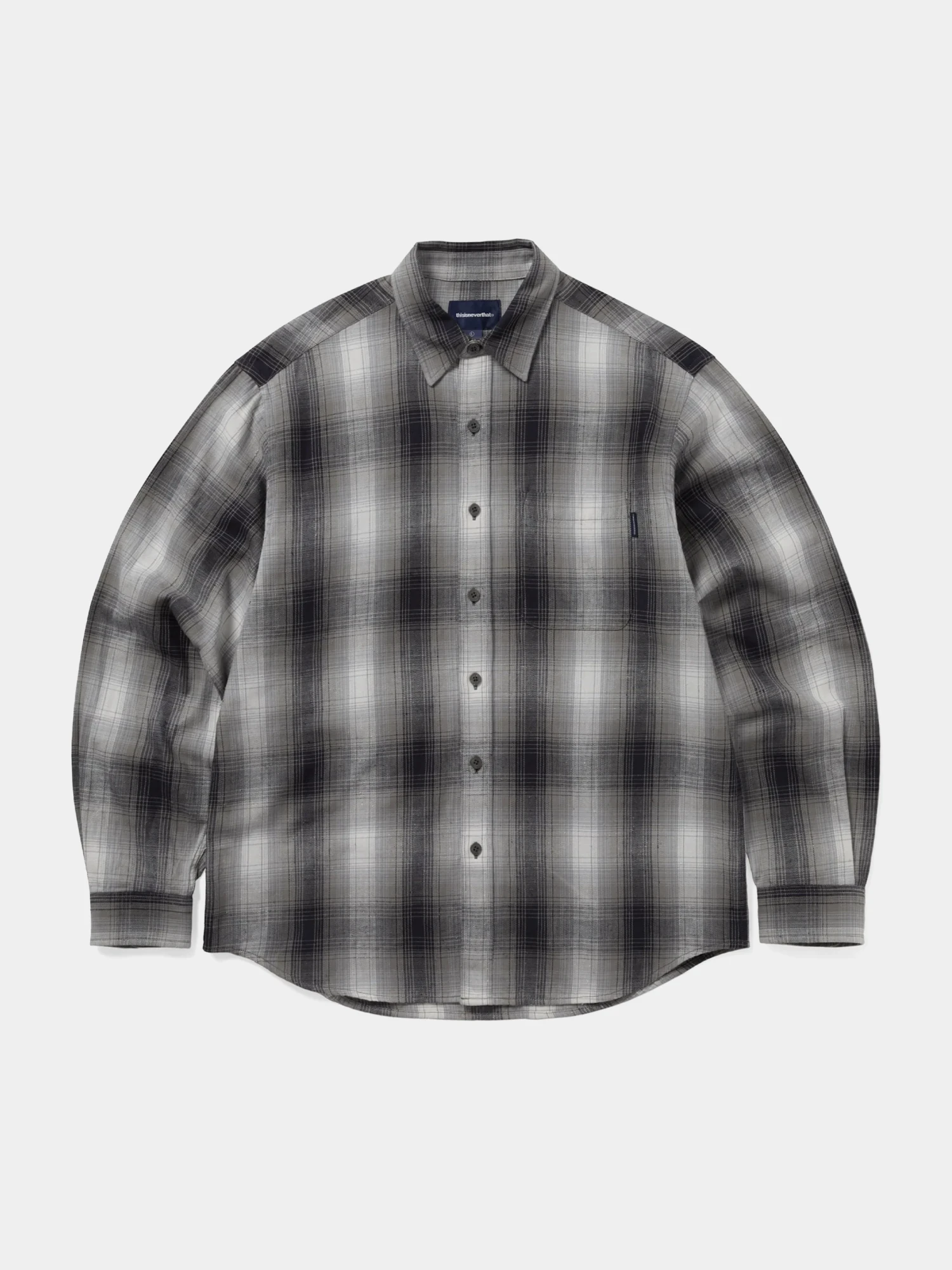 Рубашка thisisneverthat Nep Shadow Check Navy