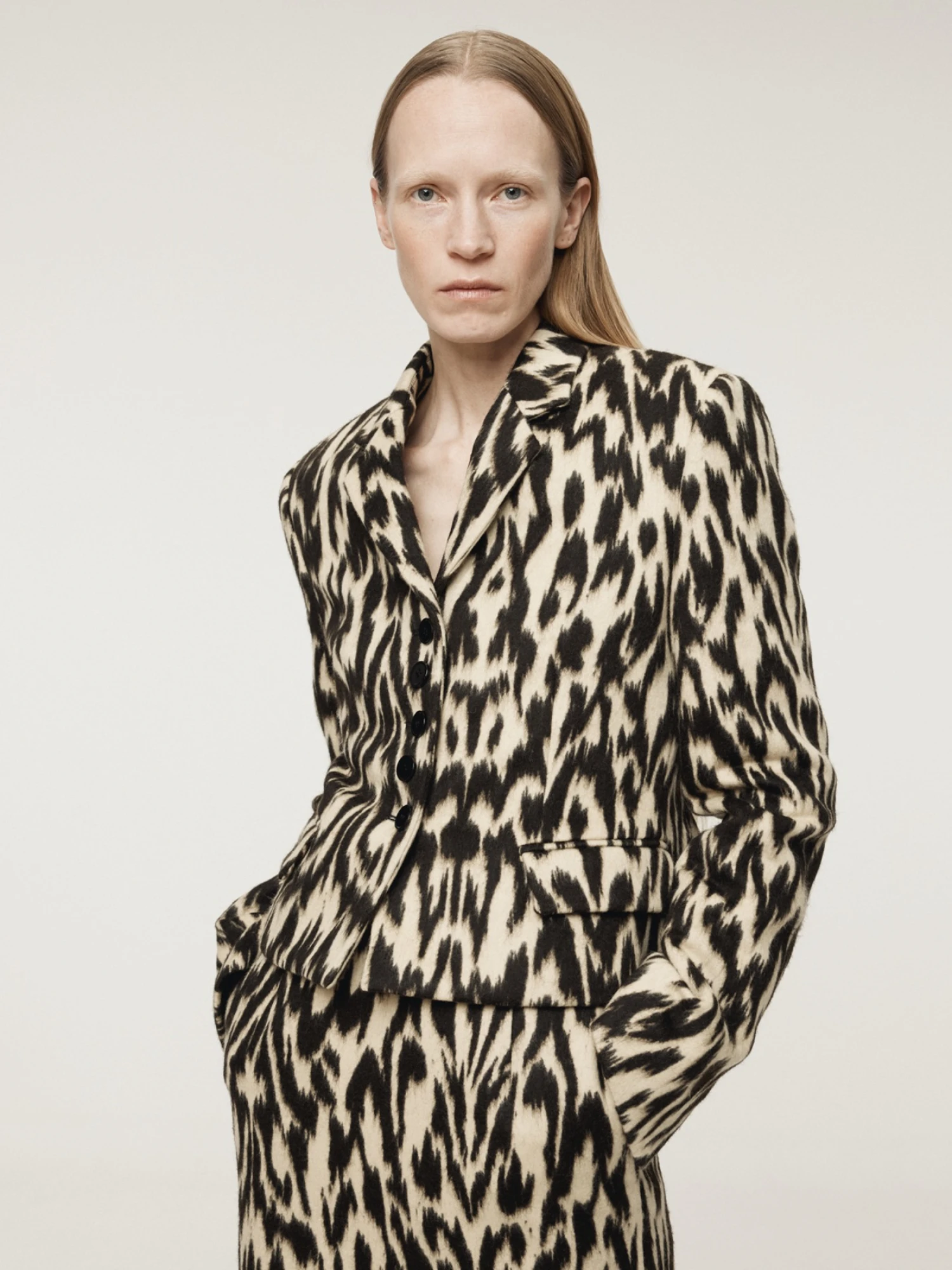 Женский пиджак Recto Leopard Dark Brown