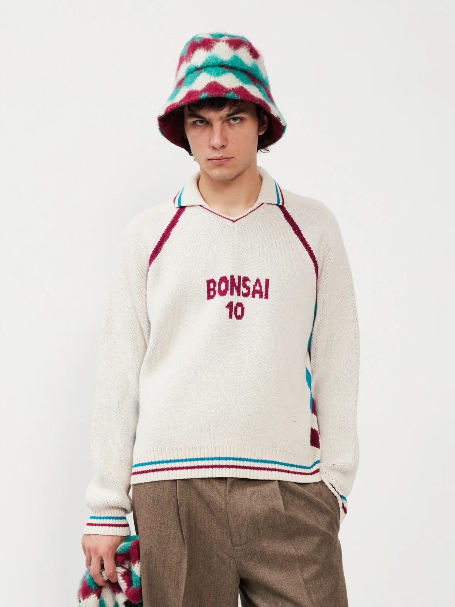 Джемпер BONSAI Special Knit Sport Fit Polo Beige