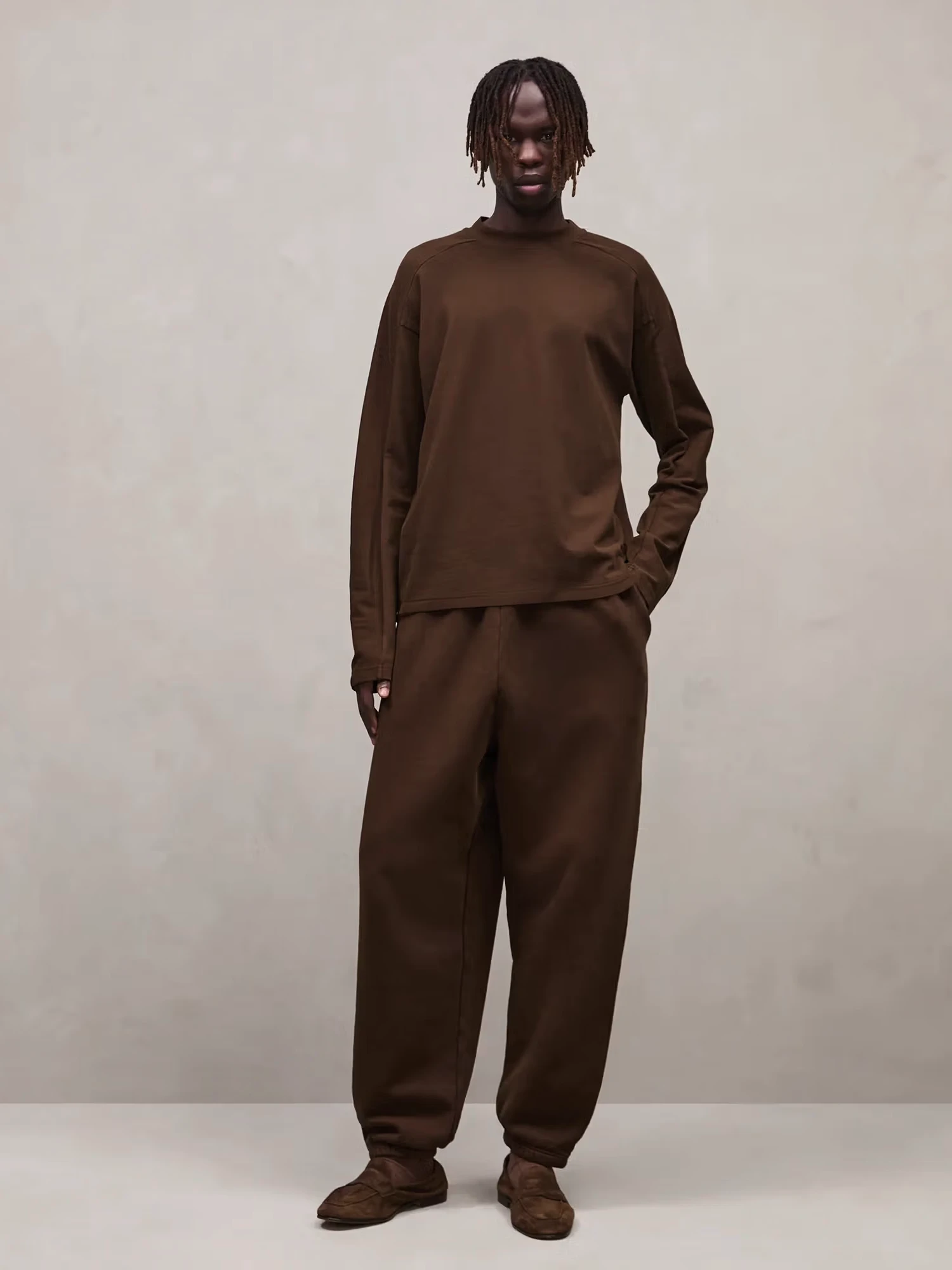 Лонгслив entire studios Heavy Boxy Brunette