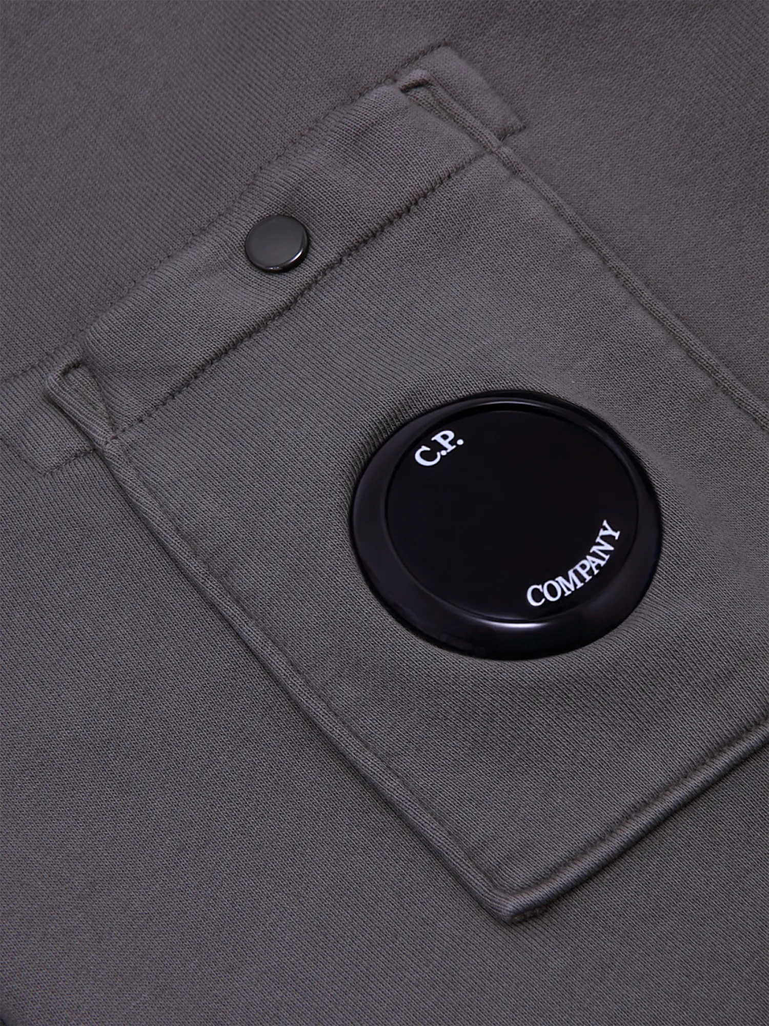 Халф-зип C.P. Company Cotton Diagonal Fleece Smoked Pearl