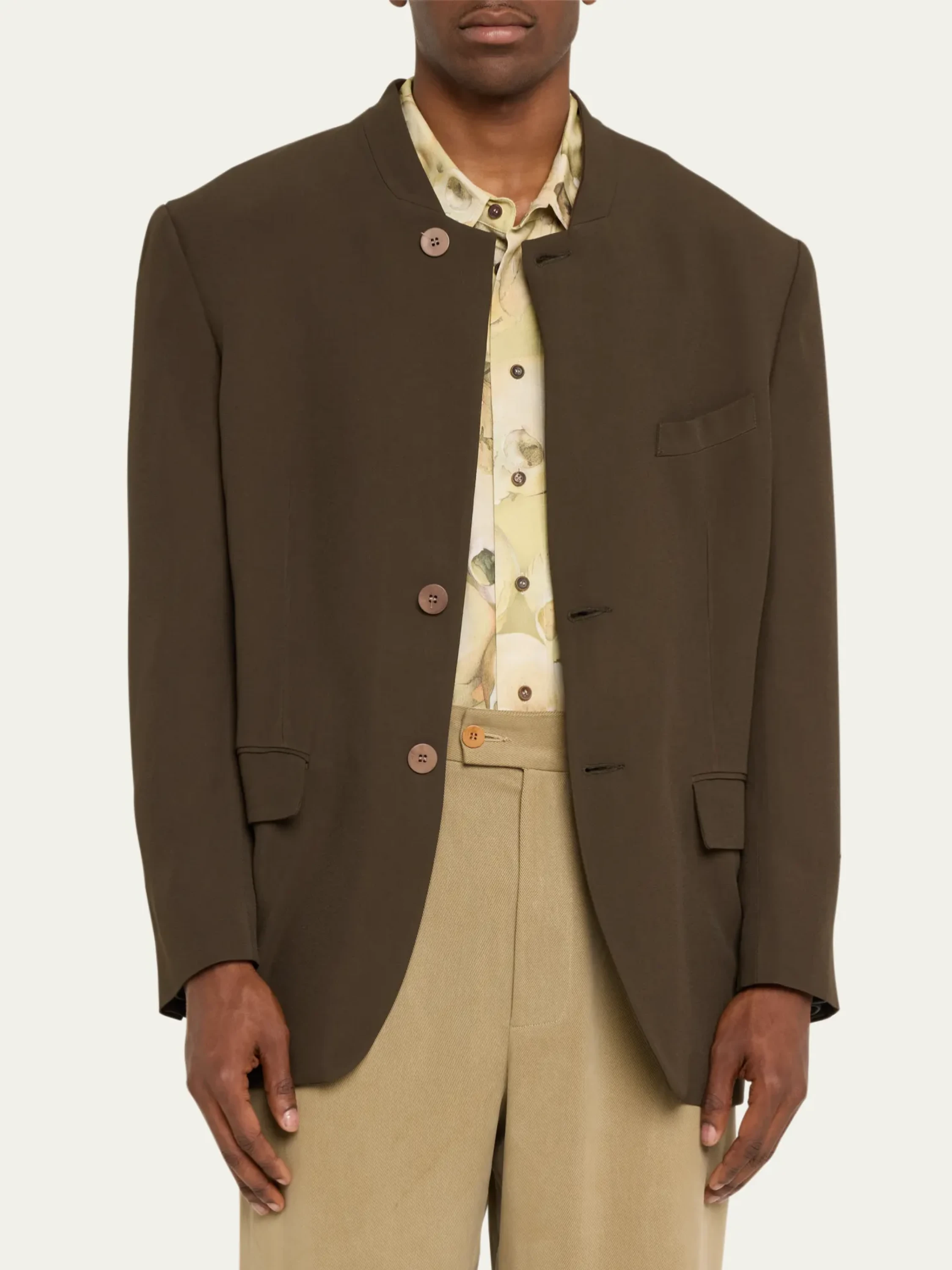 Пиджак Magliano Moquette Round Neck Dark Brown