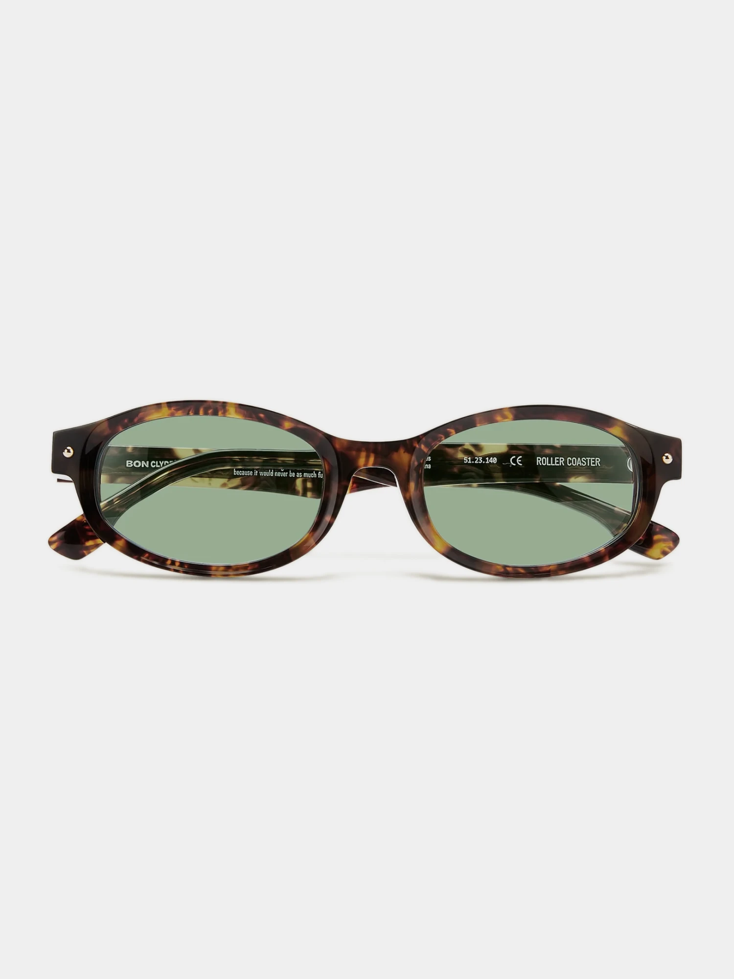 Очки Bonnie Clyde Roller Coaster Tortoise & Green Tint