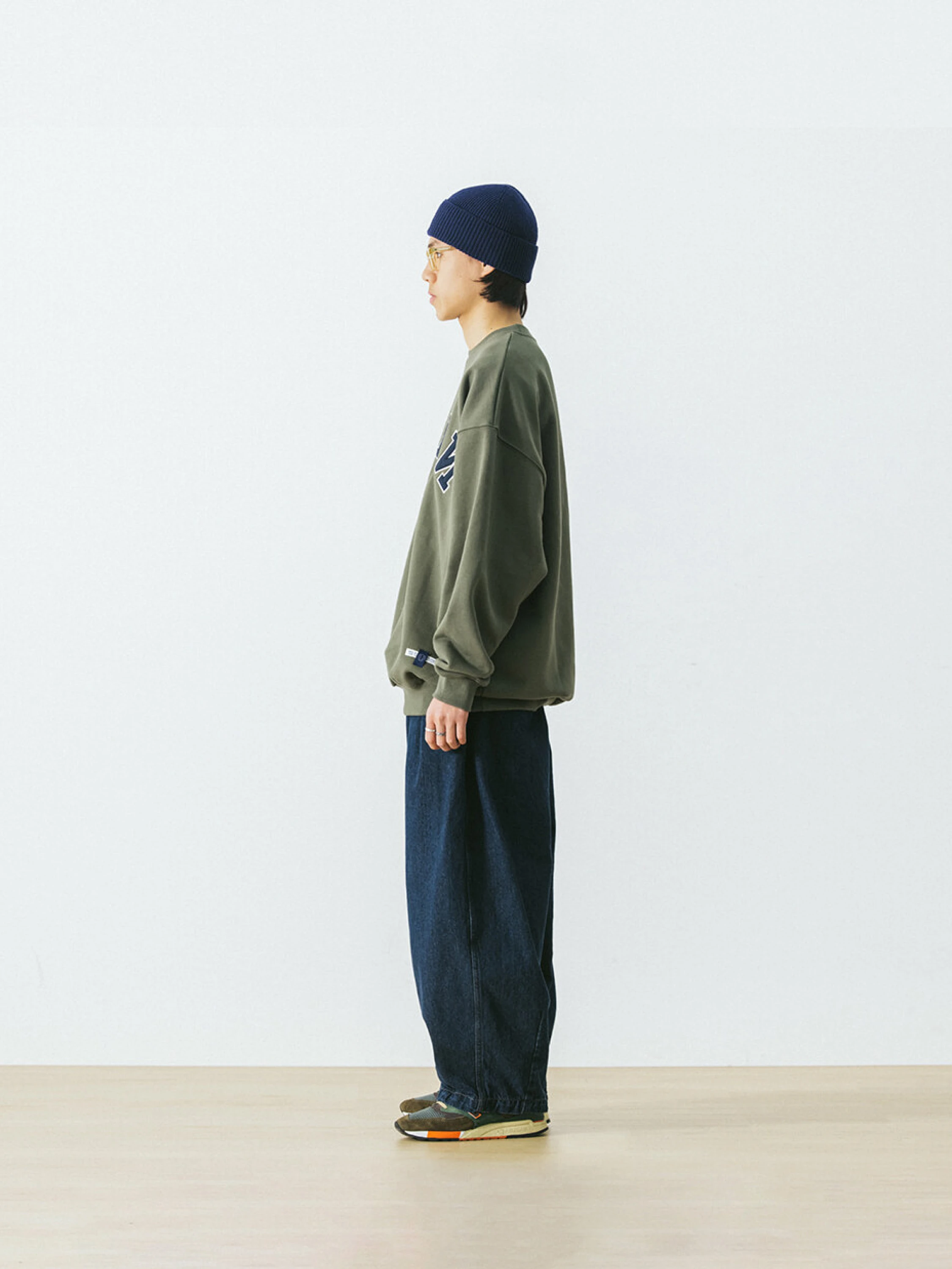 Свитшот ANGLAN Applique Heavy Sweatshirt Khaki