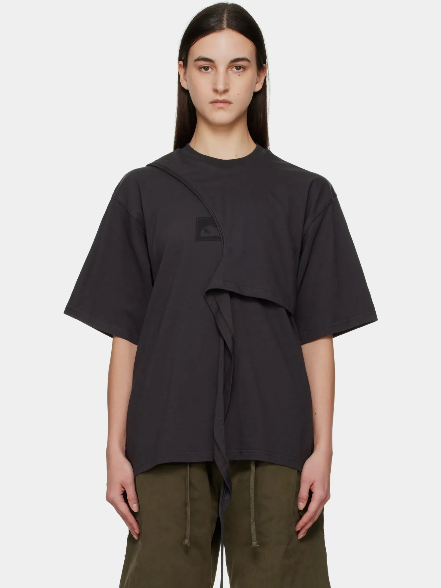 Женская Футболка Ottolinger Wrap T-Shirt Black