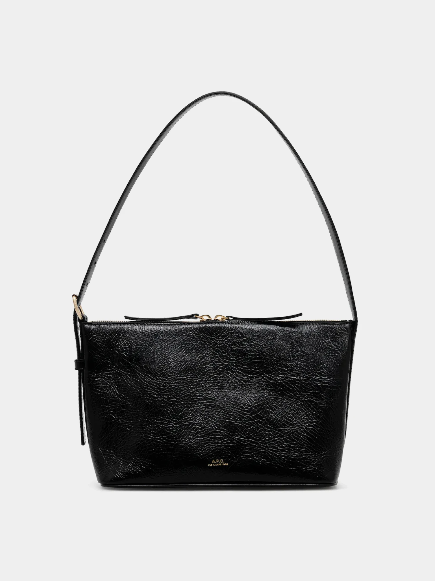 Сумка A.P.C. Vera Shoulder Crinkled Leather Noir