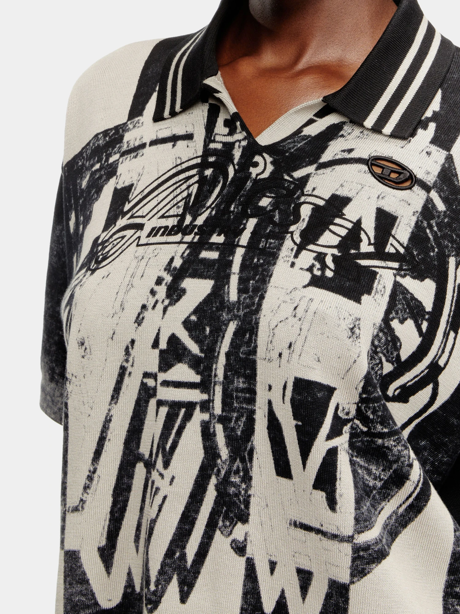 Женское поло Diesel M-Oliba-Polo Maglia Black