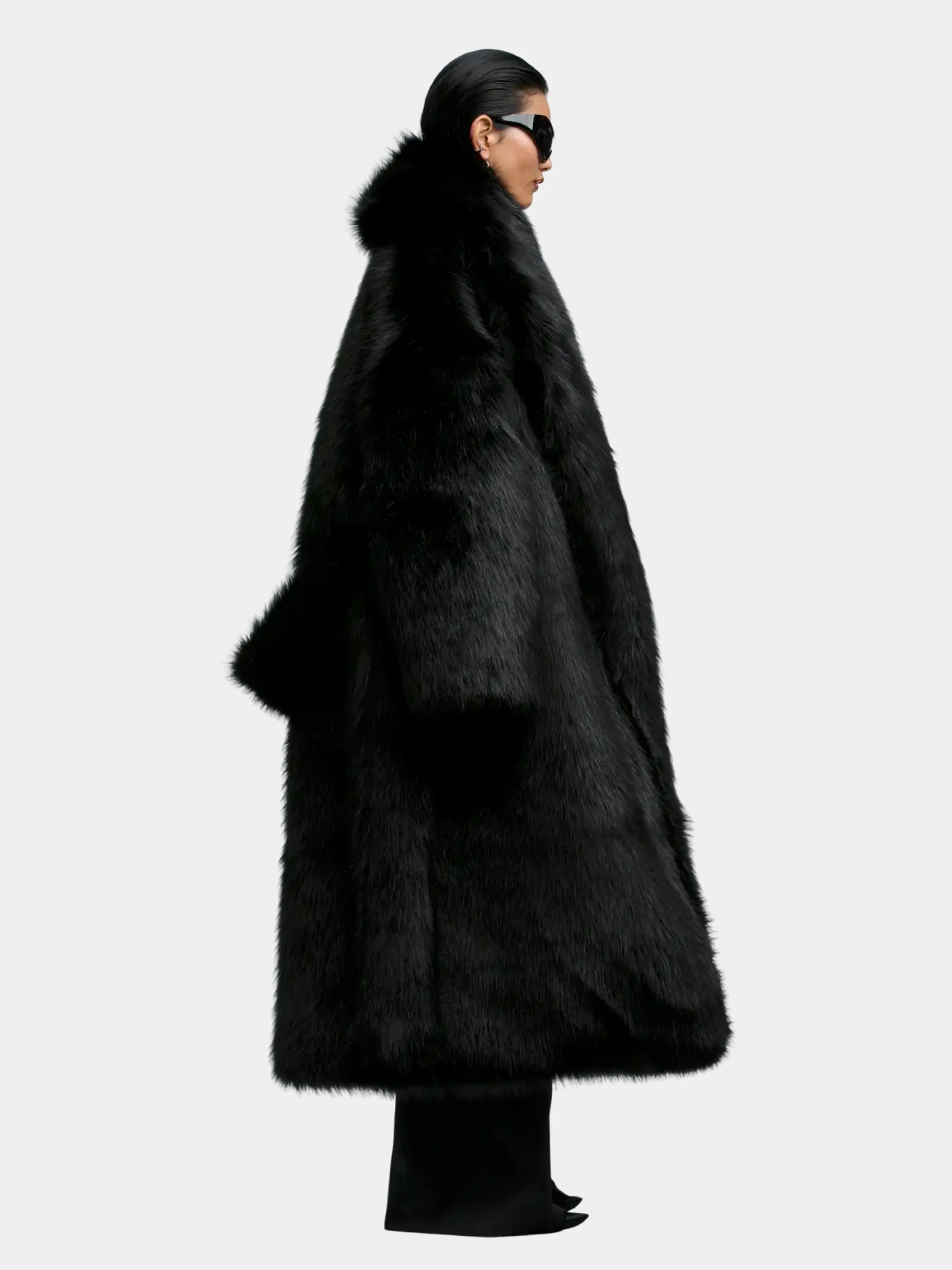 Шуба entire studios Vast Fur Coat Black