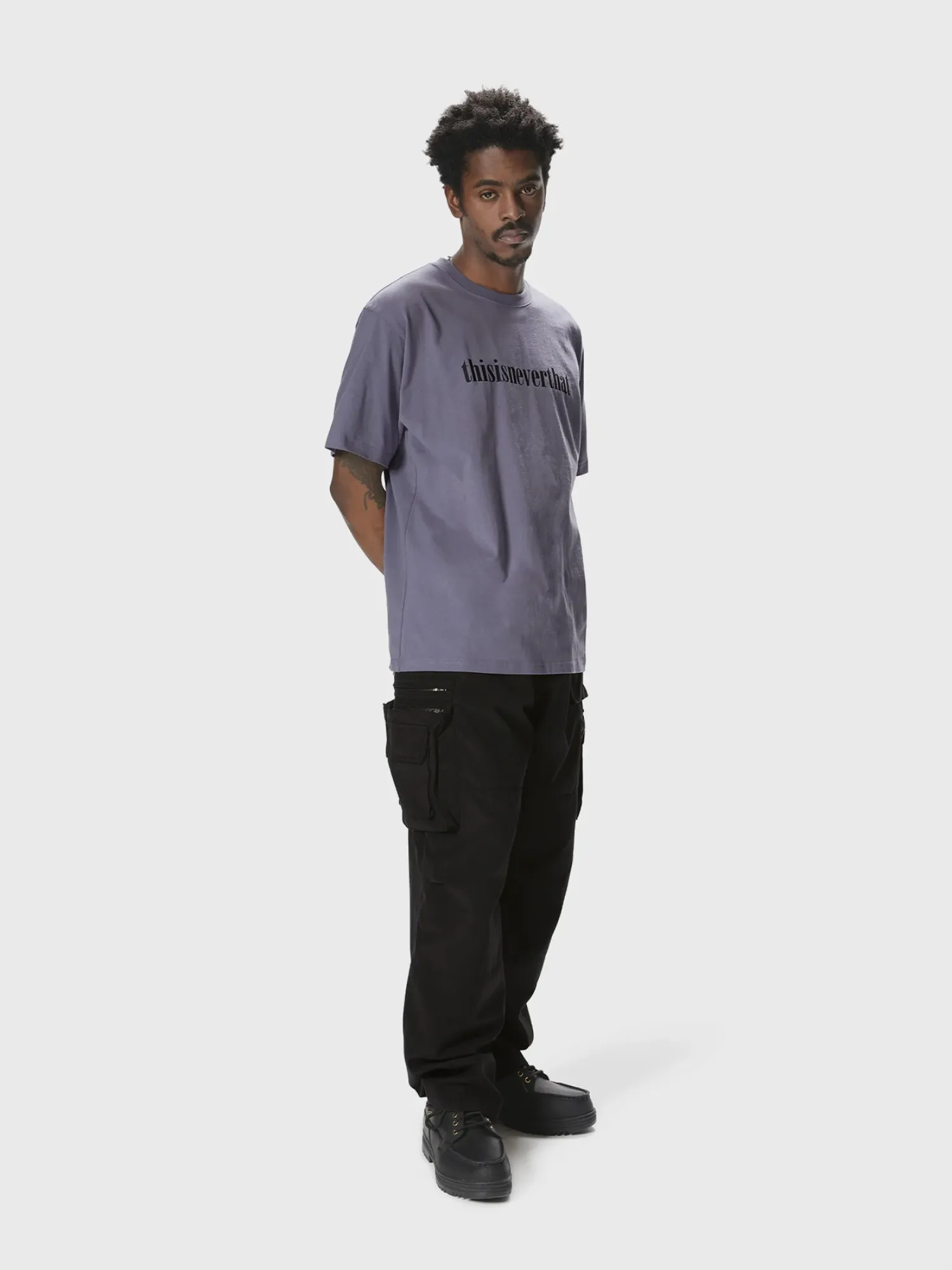 Футболка thisisneverthat Onyx Logo Tee Purple Grey