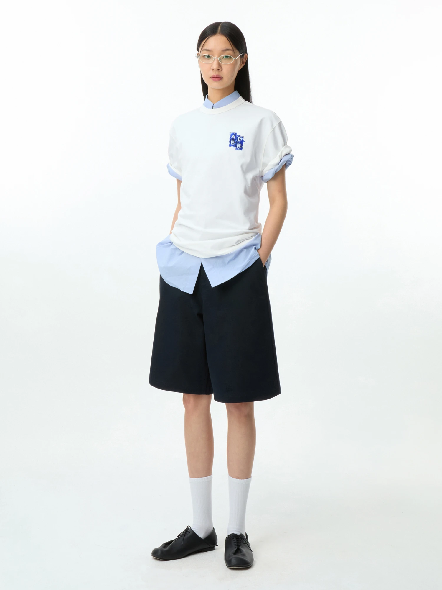 Футболка ADERERROR Sig; BL Tag T-Shirt 06 Off White