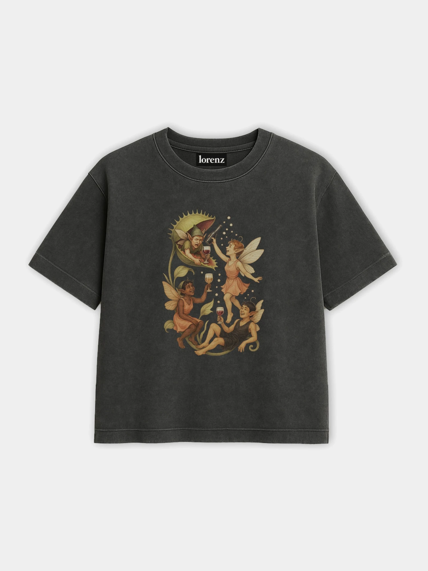 Футболка lorenz Saluti T-Shirt Washed Black