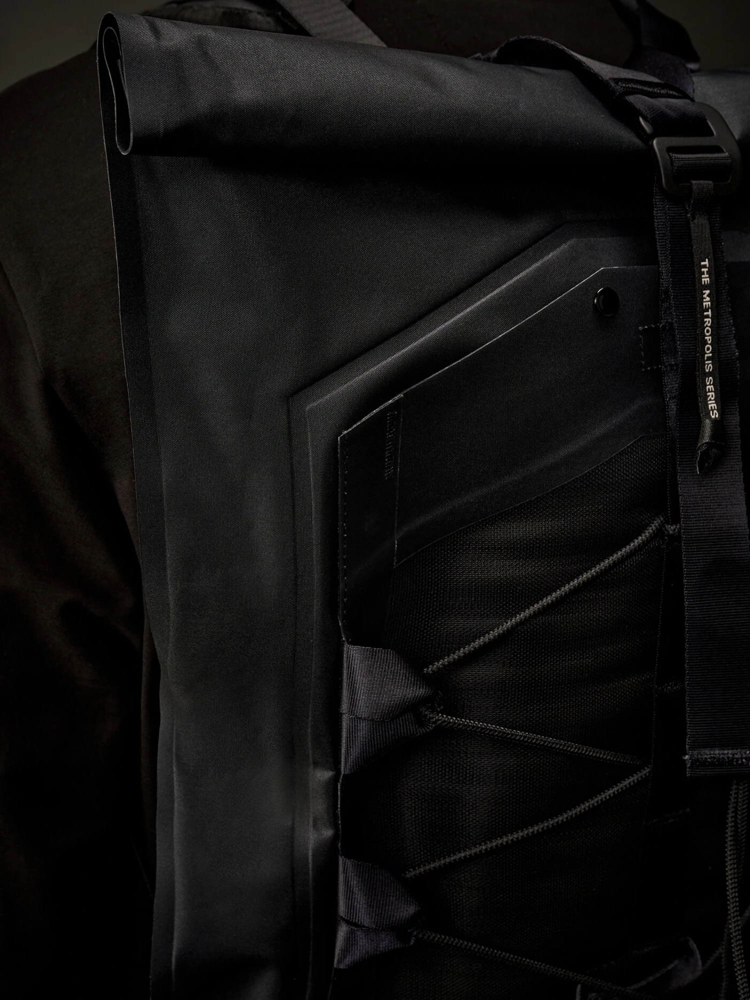 Рюкзак C.P. Company The Metropolis Series Rubber Reps Roll Black