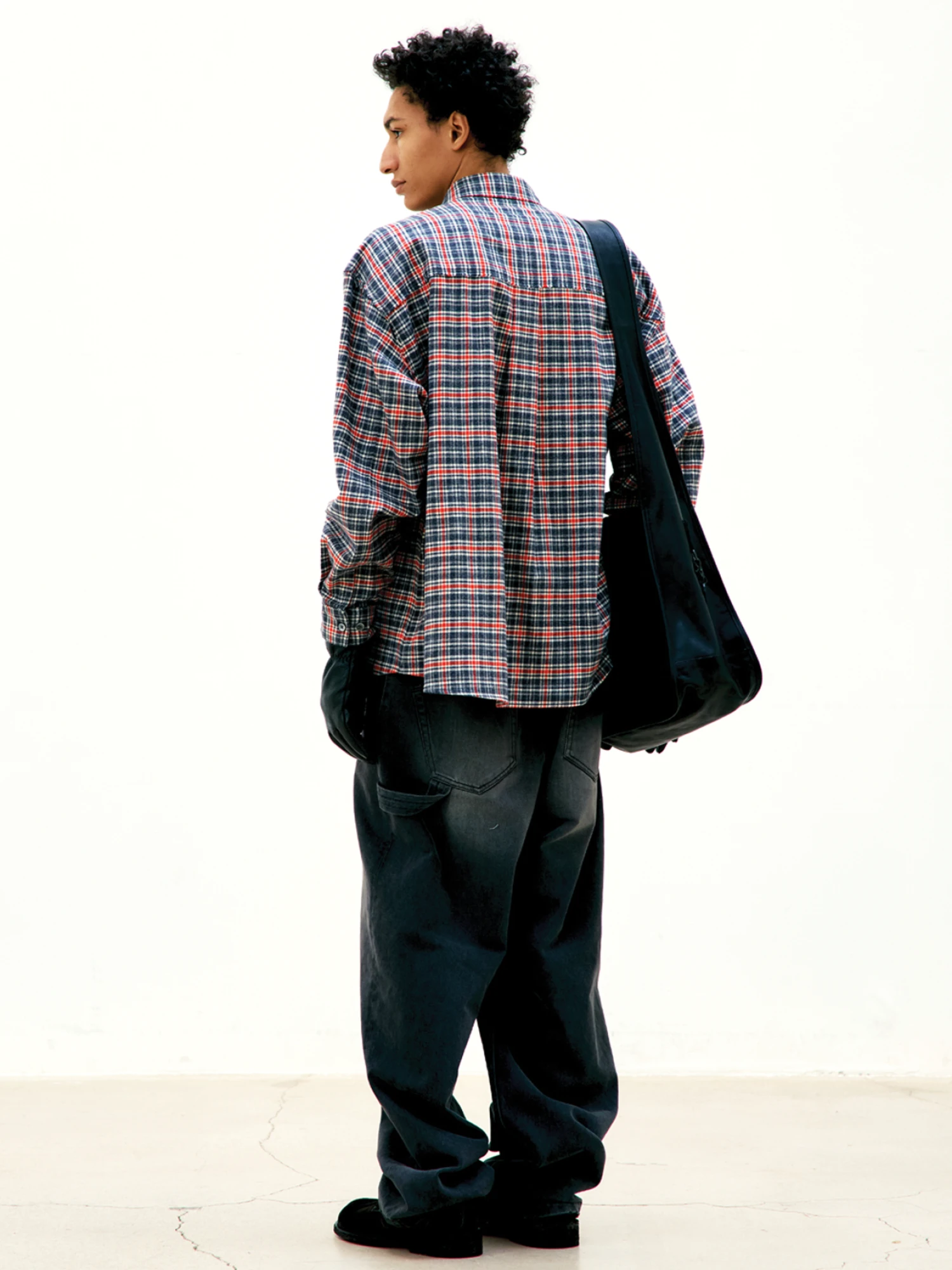 Рубашка COOR Cutoff Checkered Shirt Red Check