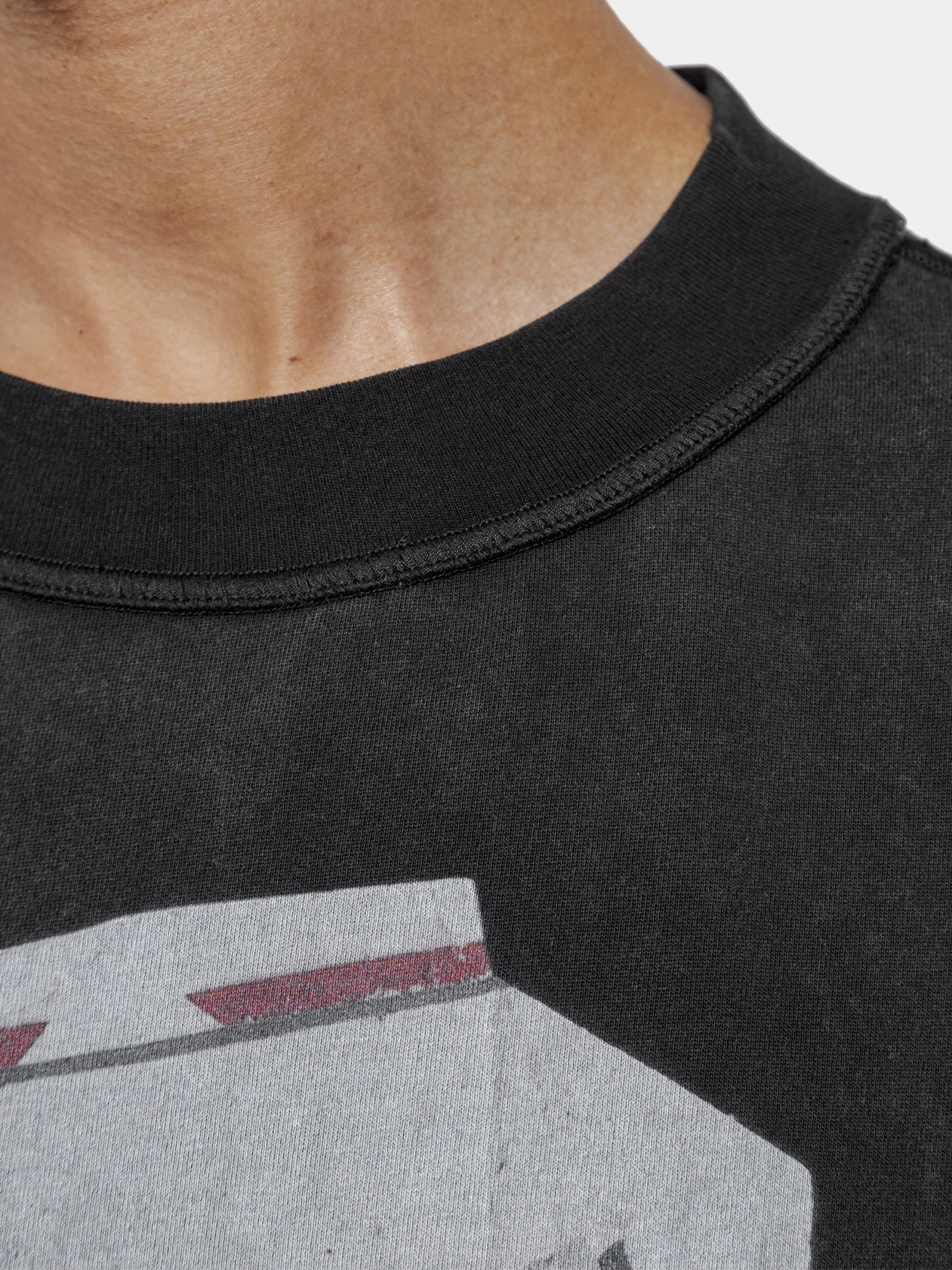 Футболка ARNODEFRANCE 'Antisocial Flavor Red' Washed Black