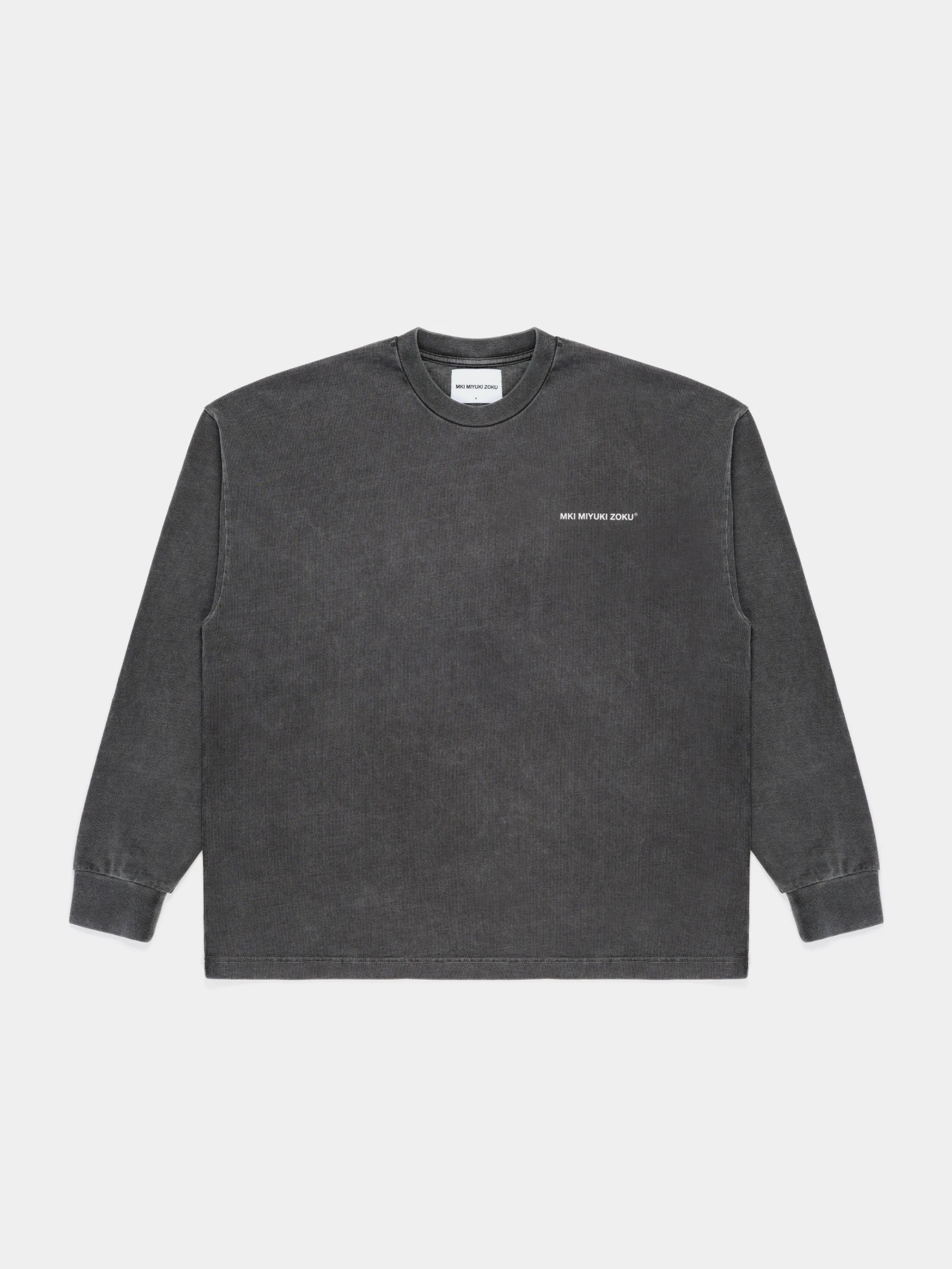Лонгслив MKI MIYUKI ZOKU Uniform Long Sleeve Pigment Black