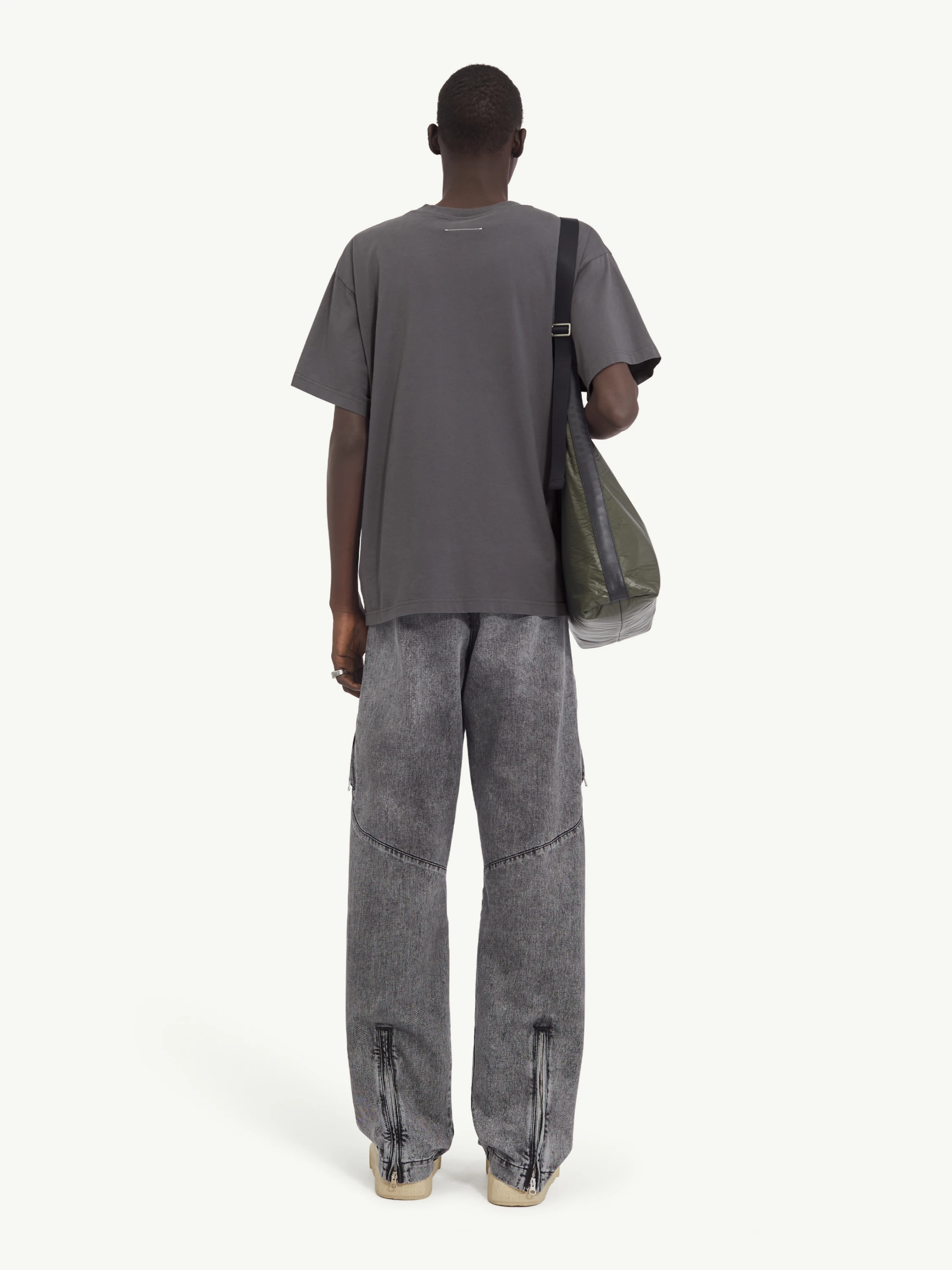 Футболка MM6 Maison Margiela Split Number Logo Grey