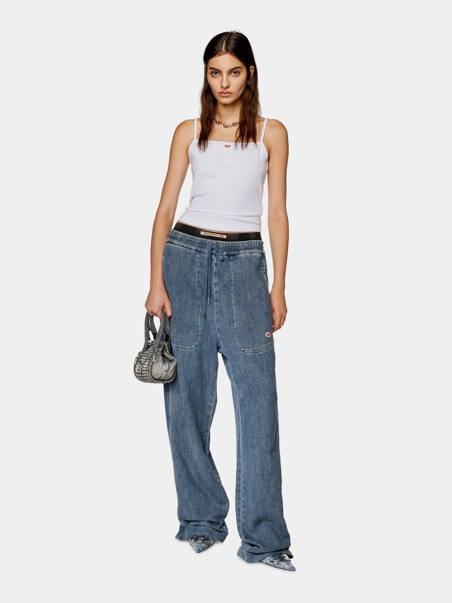 Женская майка Diesel T-Hop-D Top White