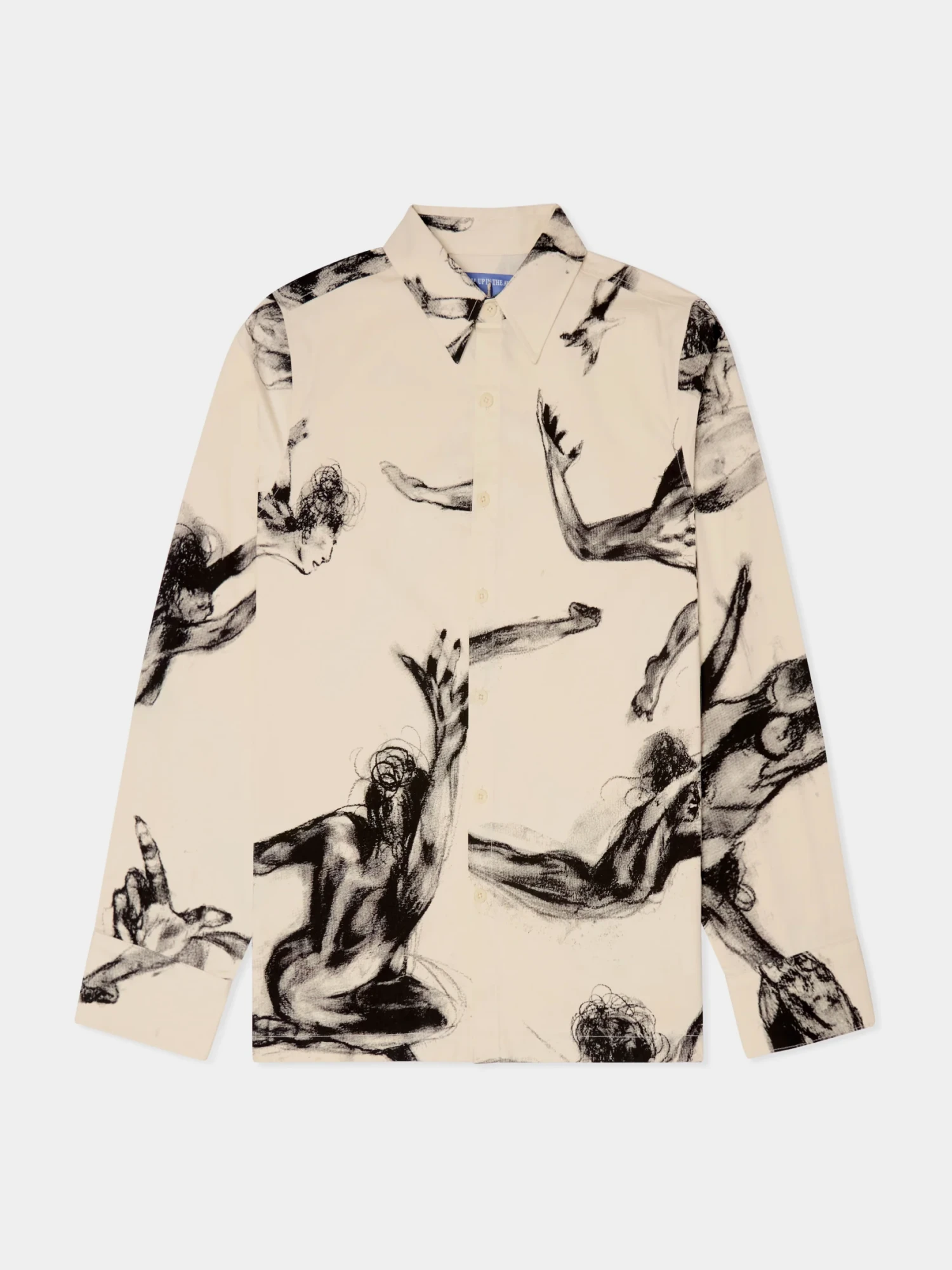 Рубашка KidSuper Trapeze Performer Button Up Cream