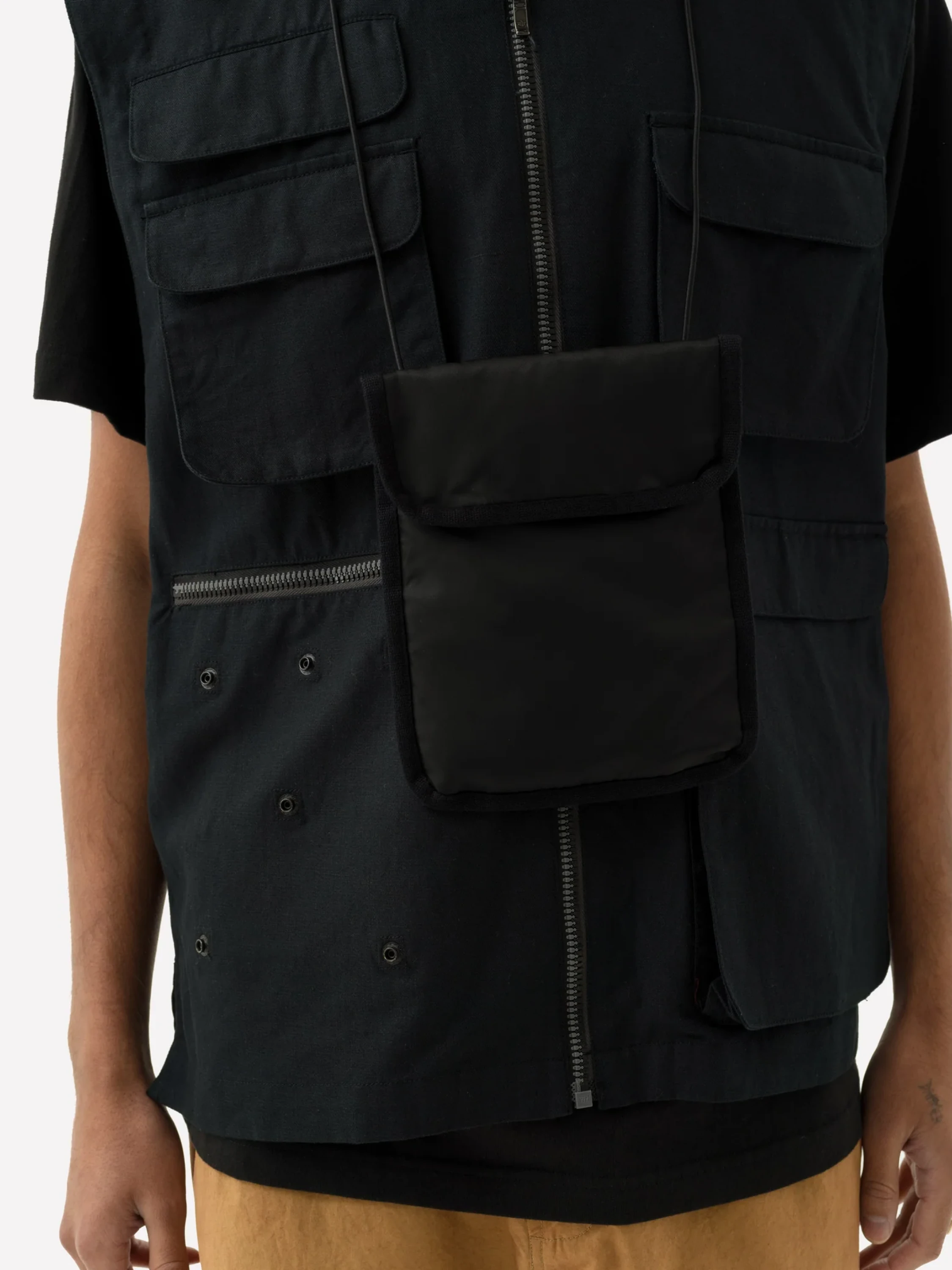 Жилет MAHARISHI 5201 Hemp Utility Vest Black