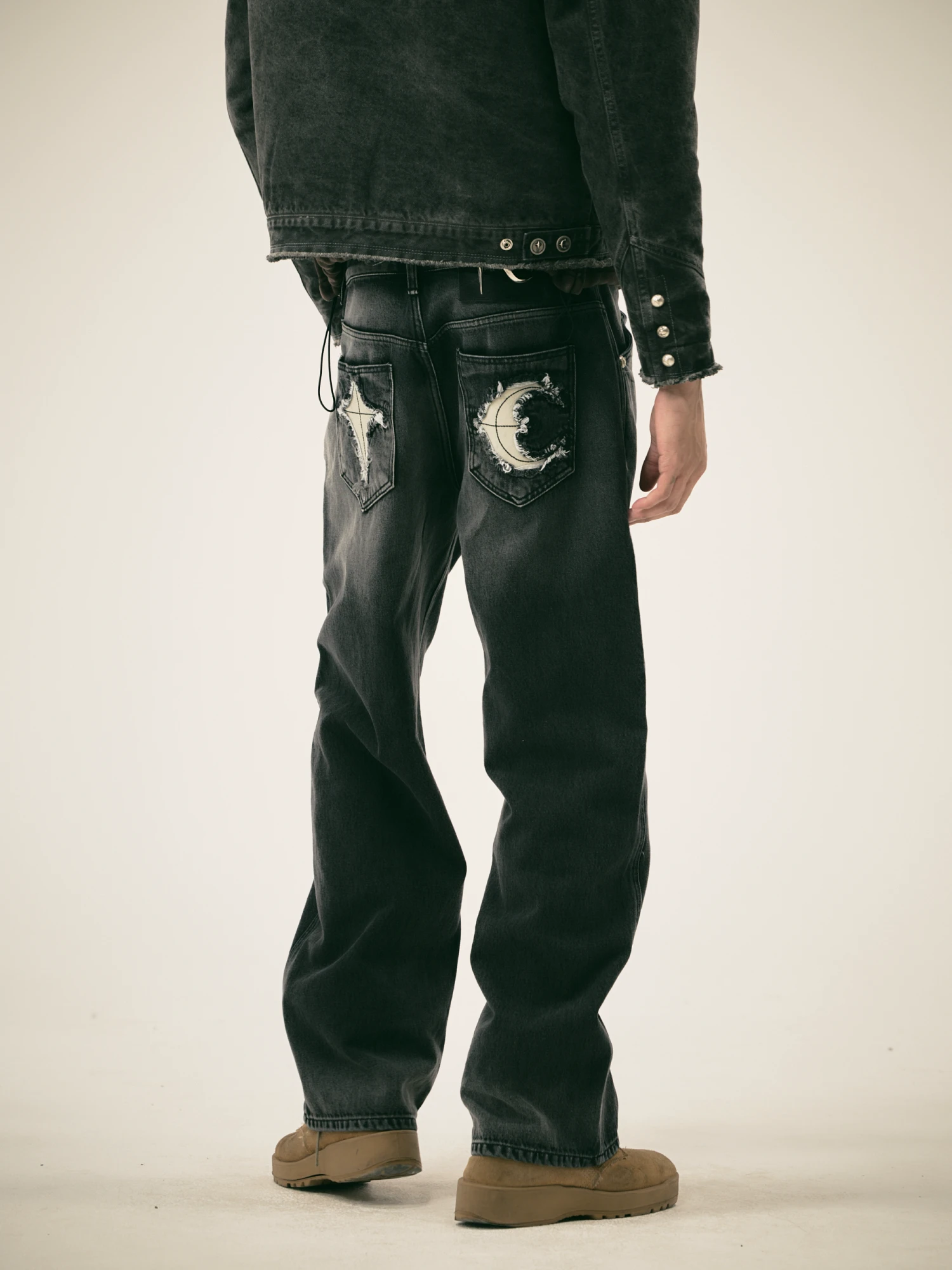 Джинсы Thug Club TC Bone Leather Black