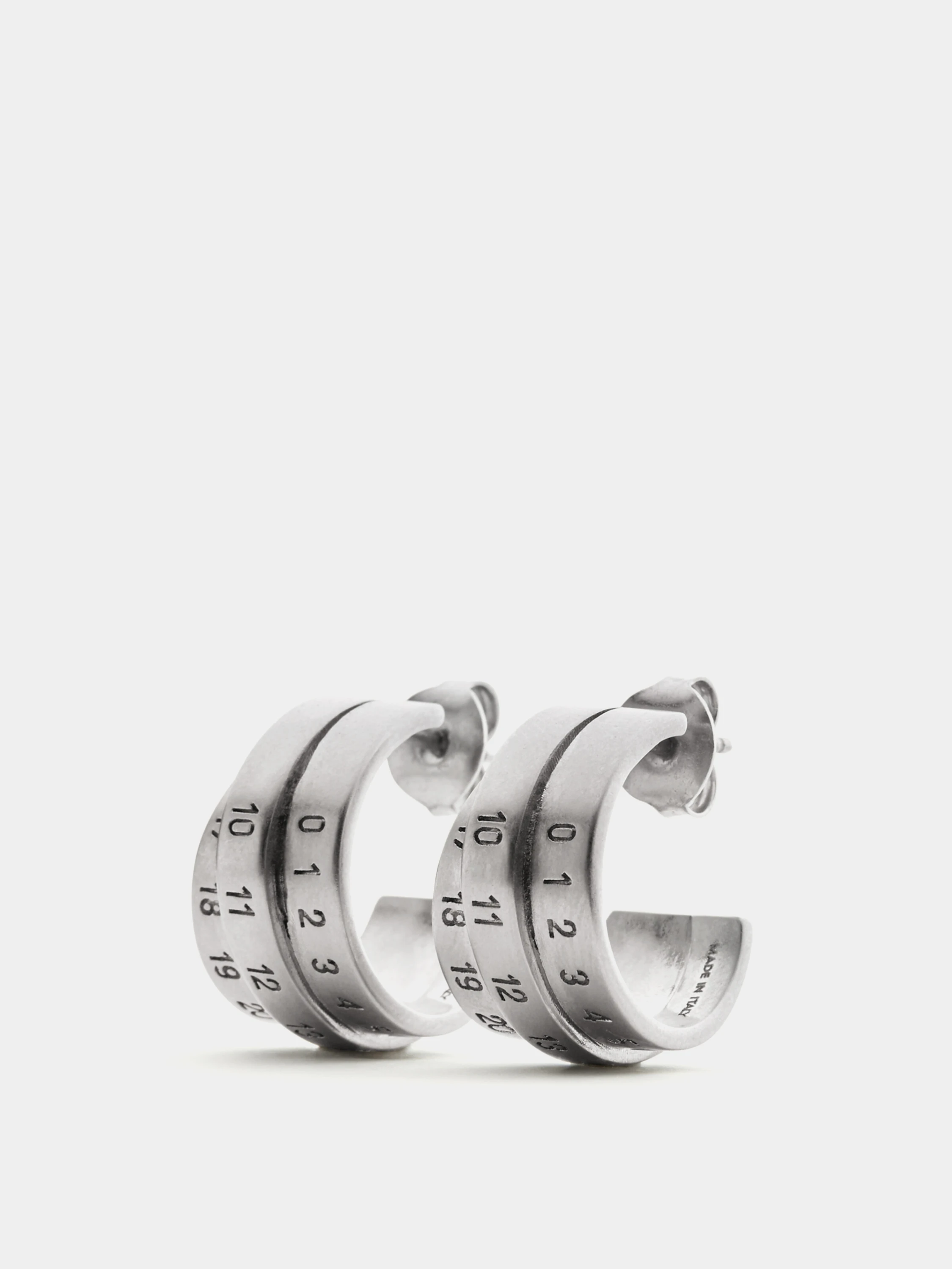 Серьги MM6 Maison Margiela Triple Logo Earrings