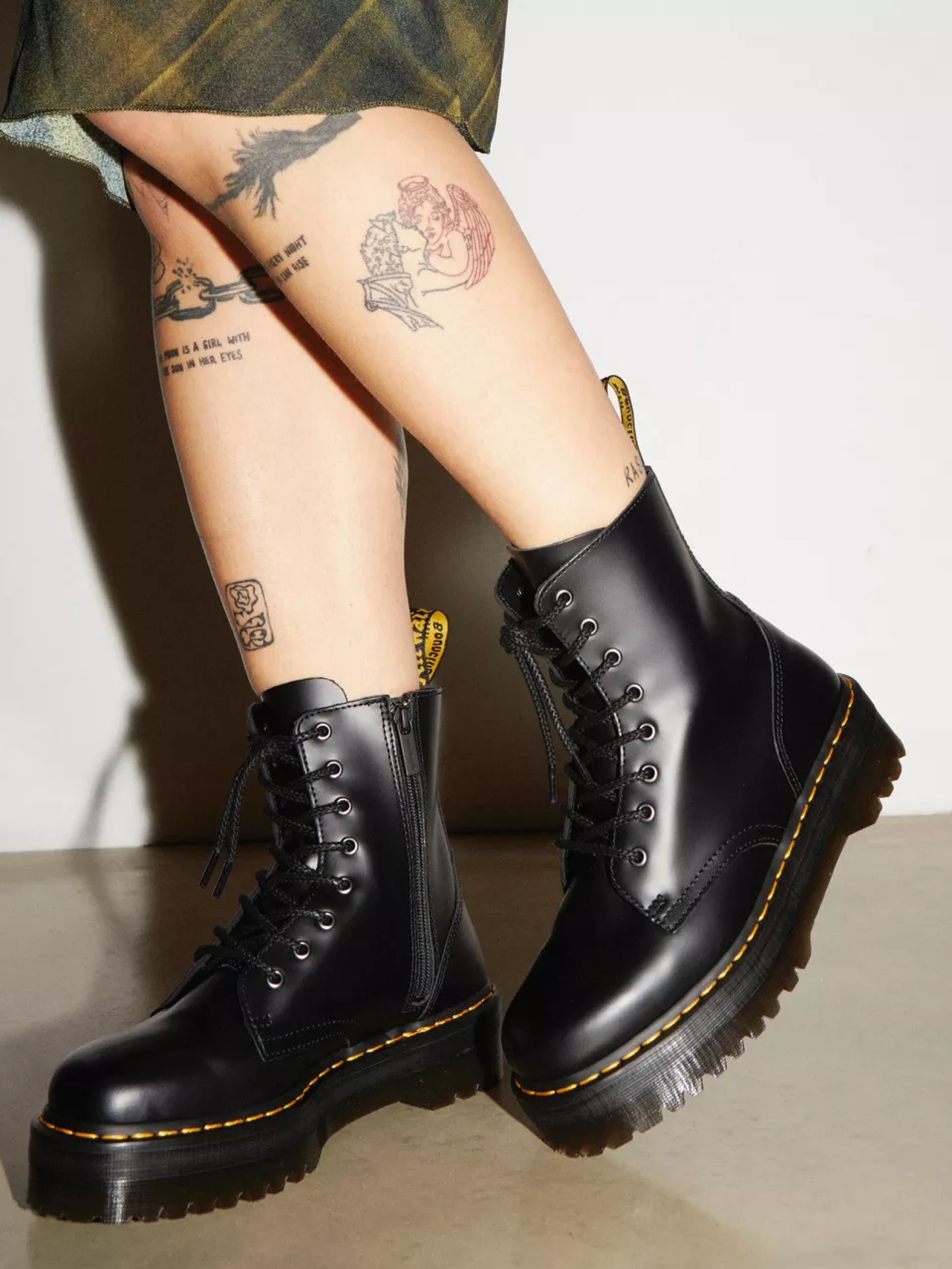 Ботинки Dr. Martens Jadon Polished Smooth Leather Black