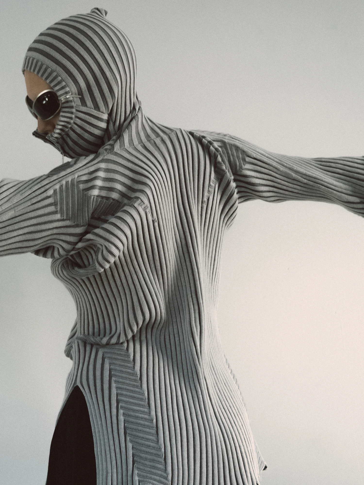 Кардиган LUEDER Healer Knit Zip Jacket Silver Grey
