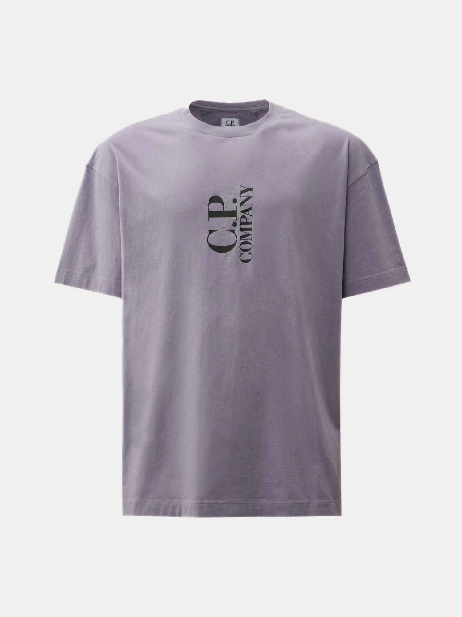 Футболка C.P. Company 30/1 Jersey Logo Lavander Violet