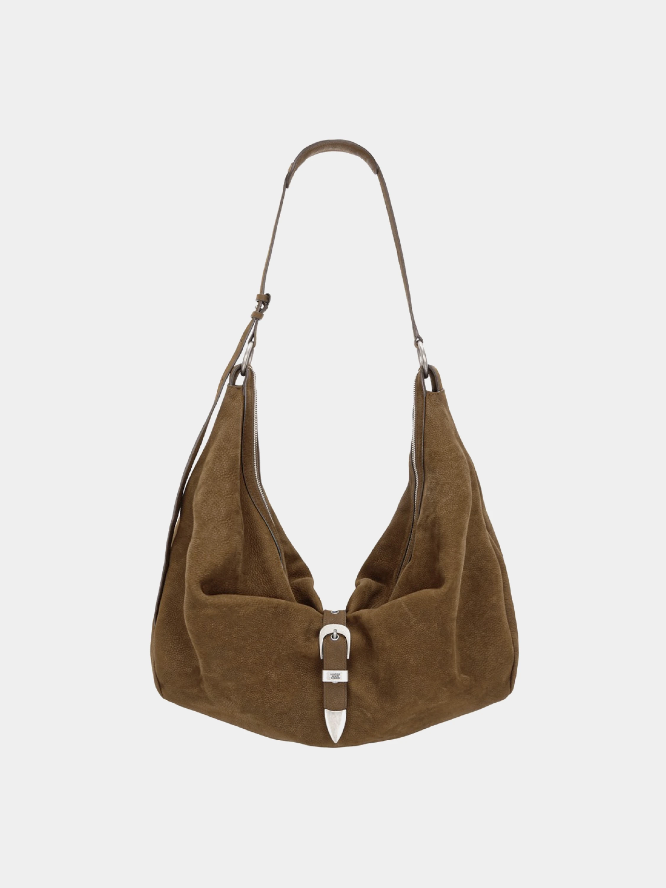 Сумка MARGESHERWOOD Belted Hobo Chestnut Nubuck