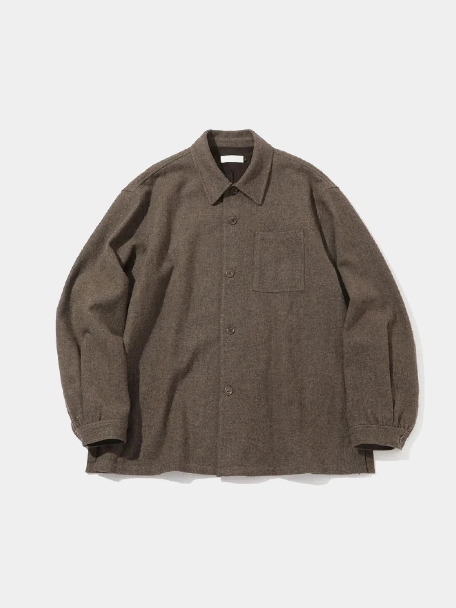 Овершот AMOMENTO Wool Shirts Light Brown