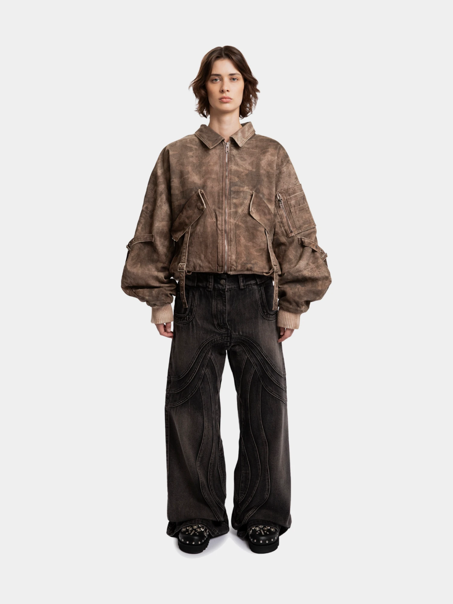 Джинсы NO/FAITH STUDIOS Wave Denim Black