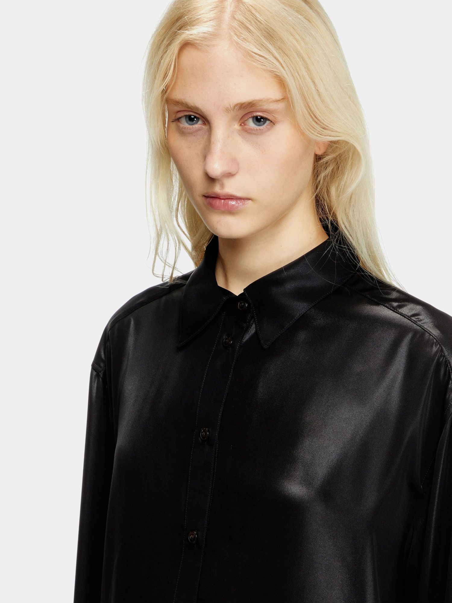 Женская рубашка Diesel S-Simply-C-Wn-Q1 Camicia Black