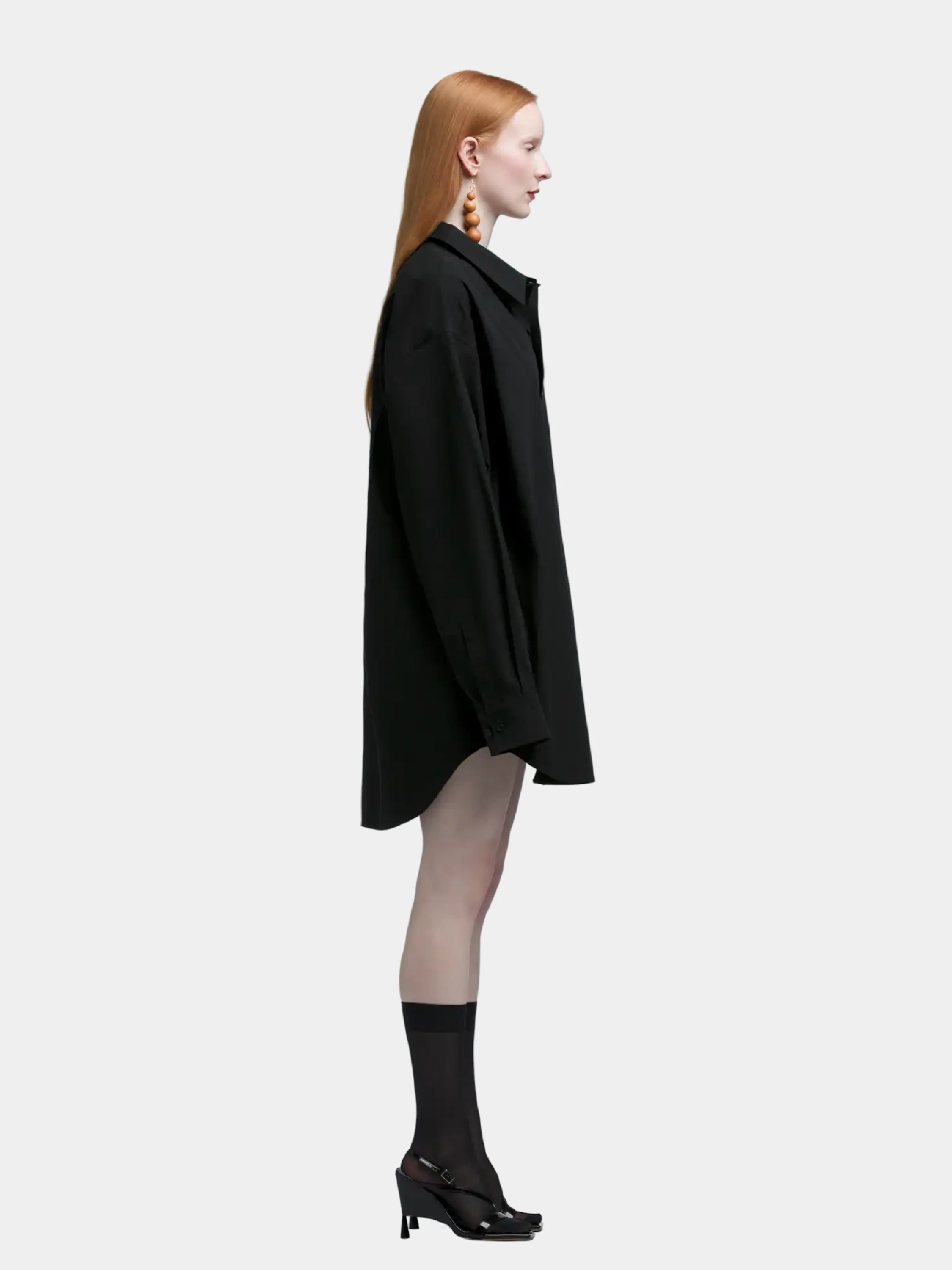 Рубашка entire studios Giant Shirt Black
